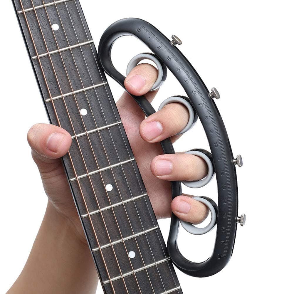 Guitar Finger Expansion, Finger Sleeve Finger Force Span Practing Trainer TooL Training Bands for Guitar Bass Piano Finger Speed System Musical Instrument Accessories