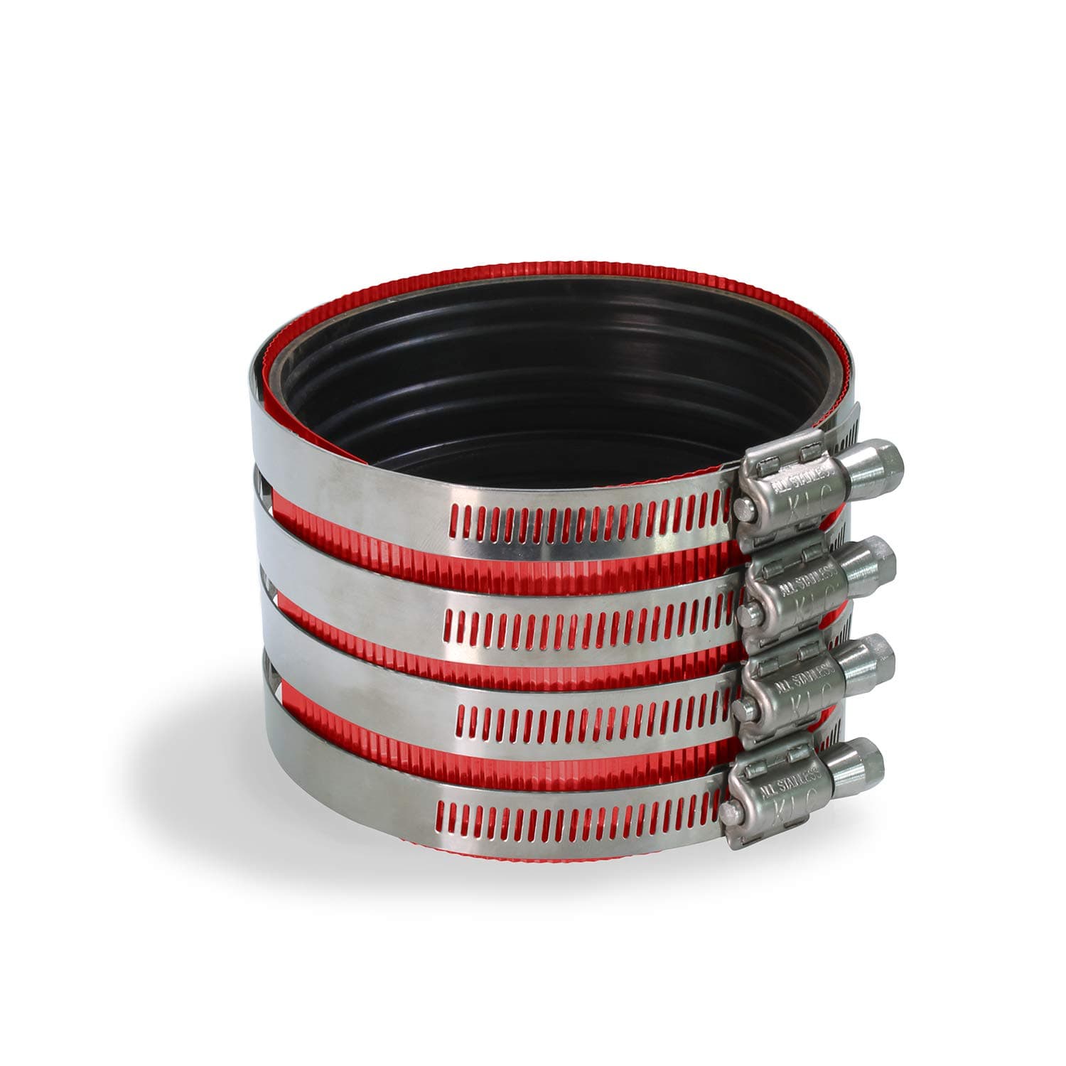 Supply Giant 37622CS No-Hub Coupling Heavy Duty Colored Shield, 4 inch, Red