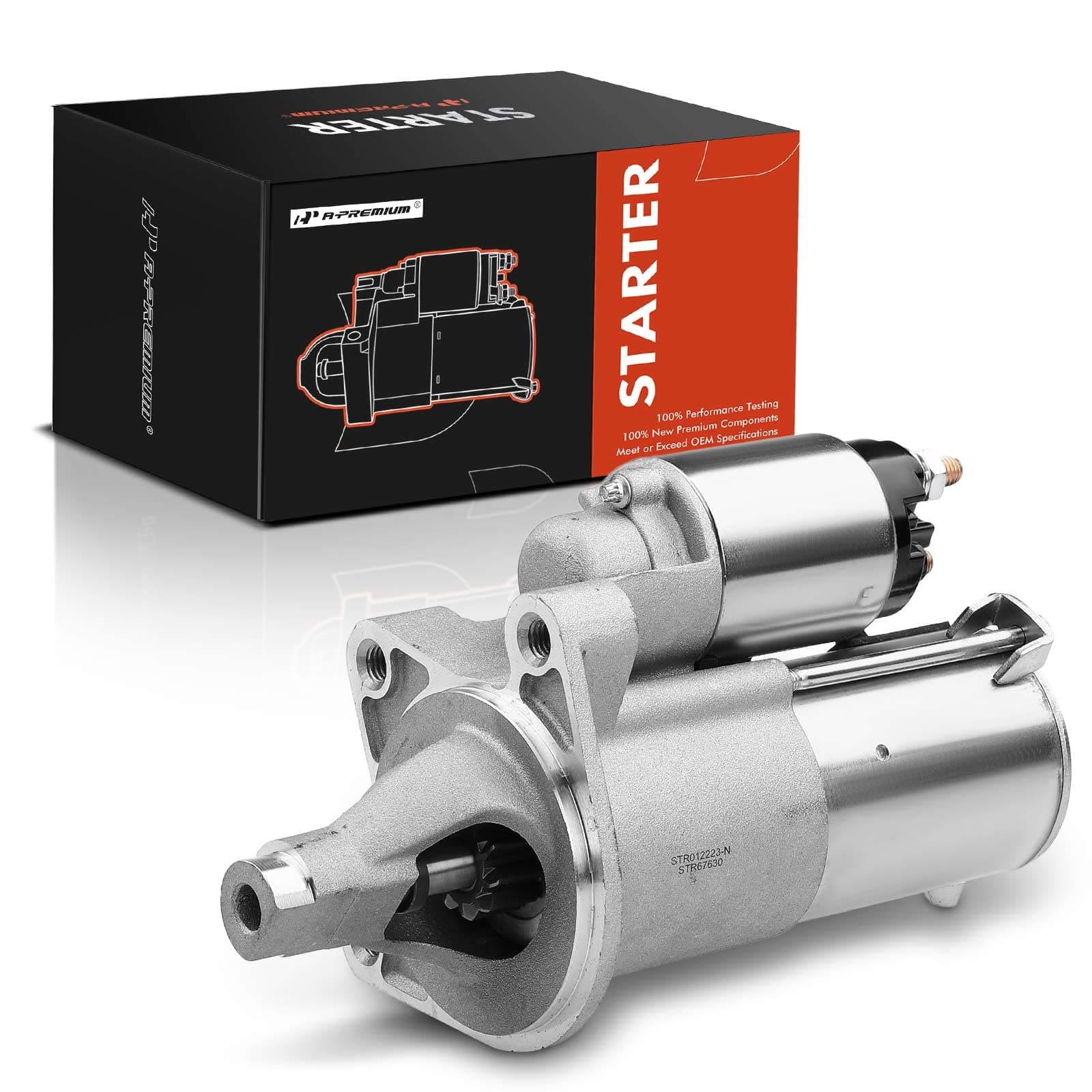 - A-Premium Starter Motor Compatible with Dodge & Jeep Model - Wrangler Nitro 2007 2008 2009 2010 2011 4.0L 3.8L, 12V 1.2 KW 10 Teeth Clockwise, Replace# 4801269AB, 4801269AD, 8000160