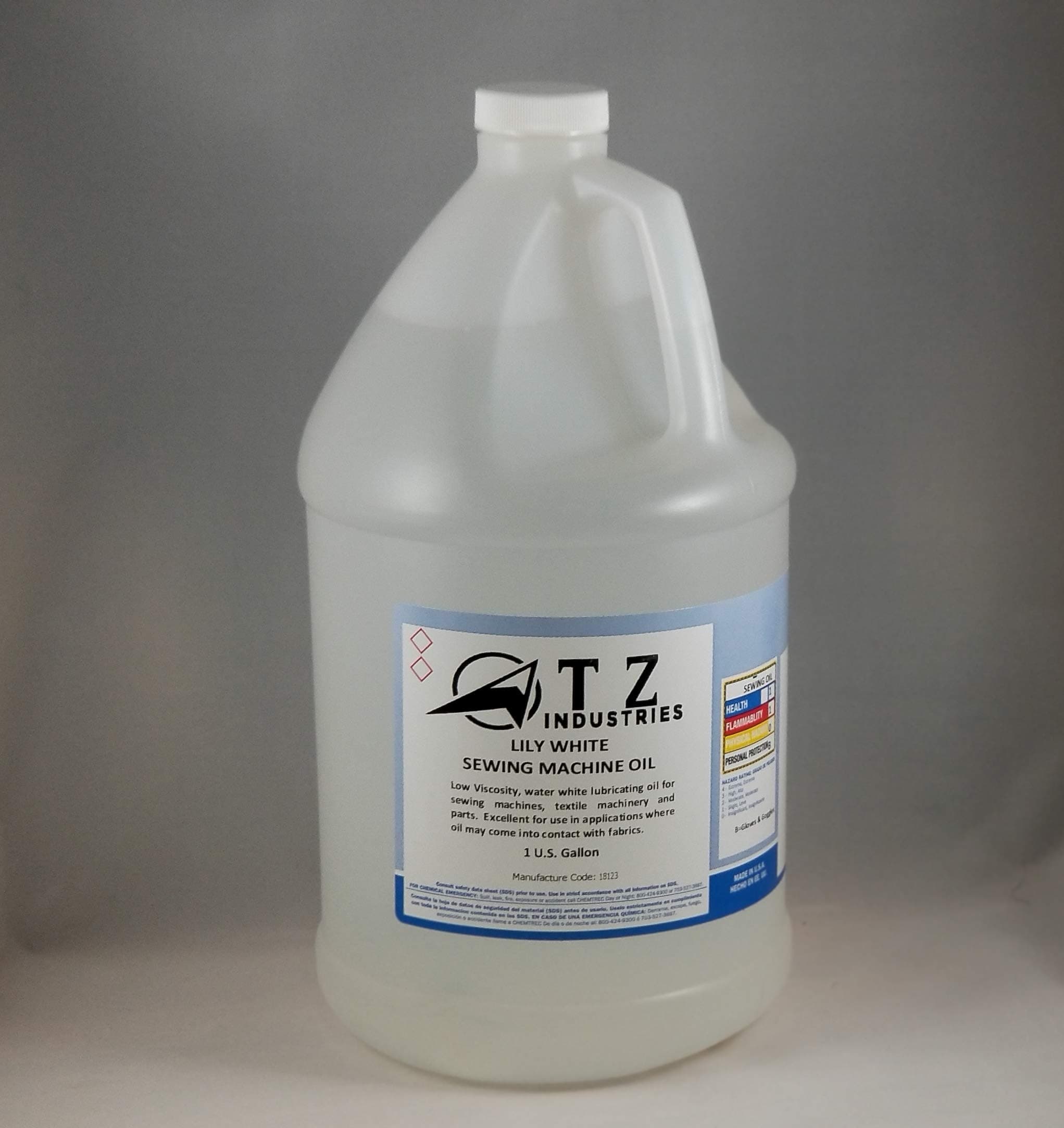 Sewing Machine Oil ~ Lily White (Gallon)