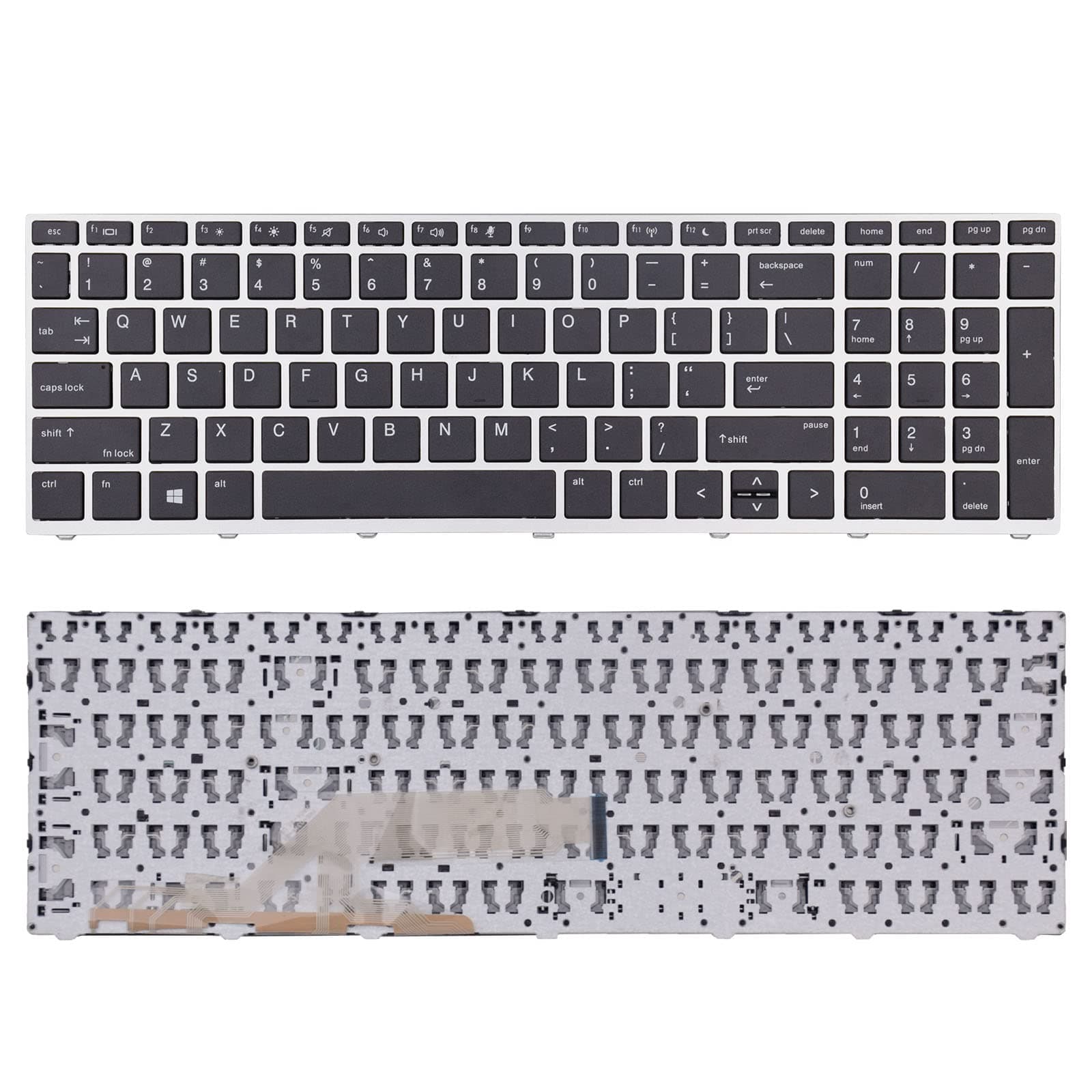 TLBTEK Keyboard Replacement Compatible with HP ProBook 450 G5 455 G5 470 G5 650 G4 650 G5 Series Laptop L00739-001 L09593-001 L01028-001 L01027-001 925741-001