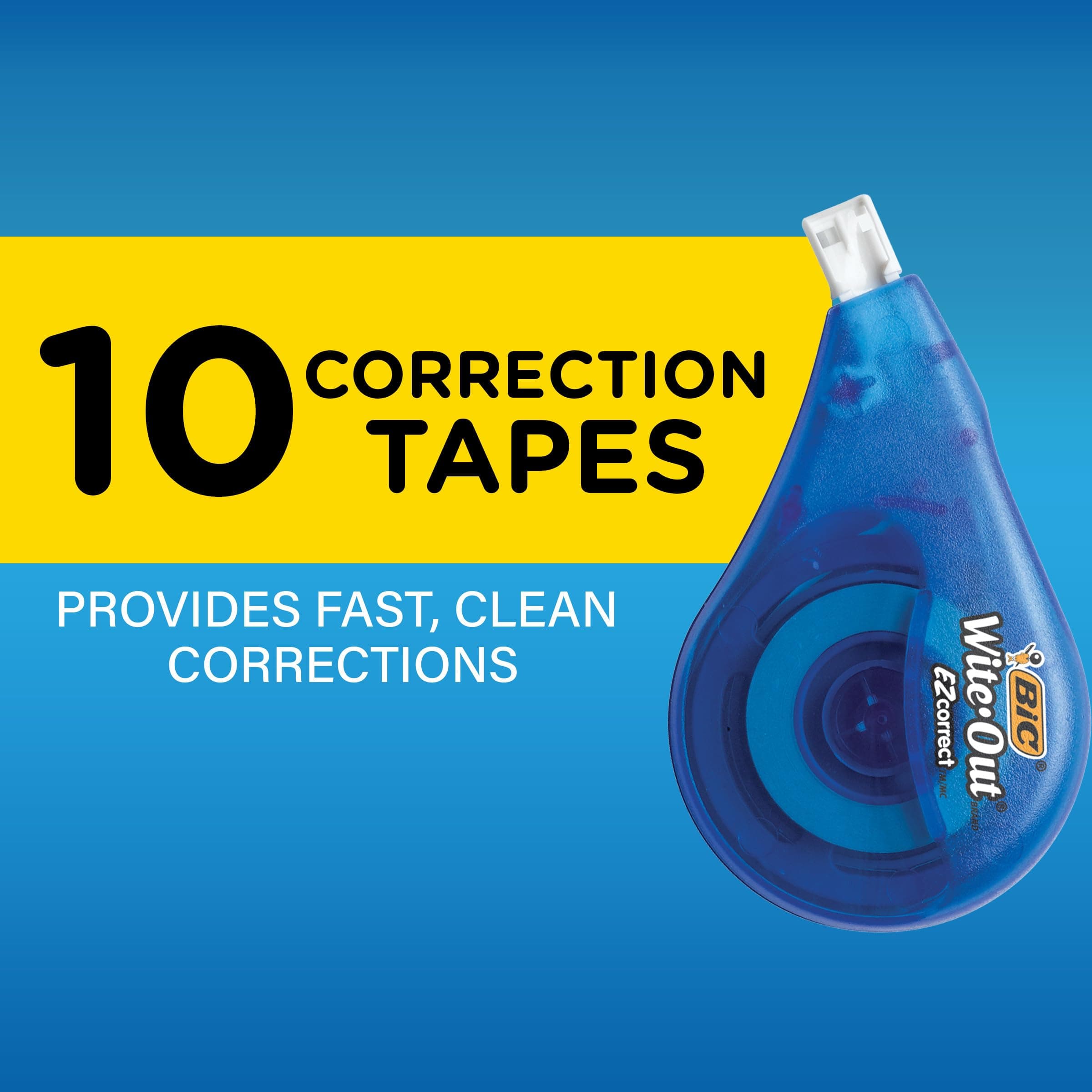 Wite-Out Brand EZ Correct Correction Tape, White, 10-Count