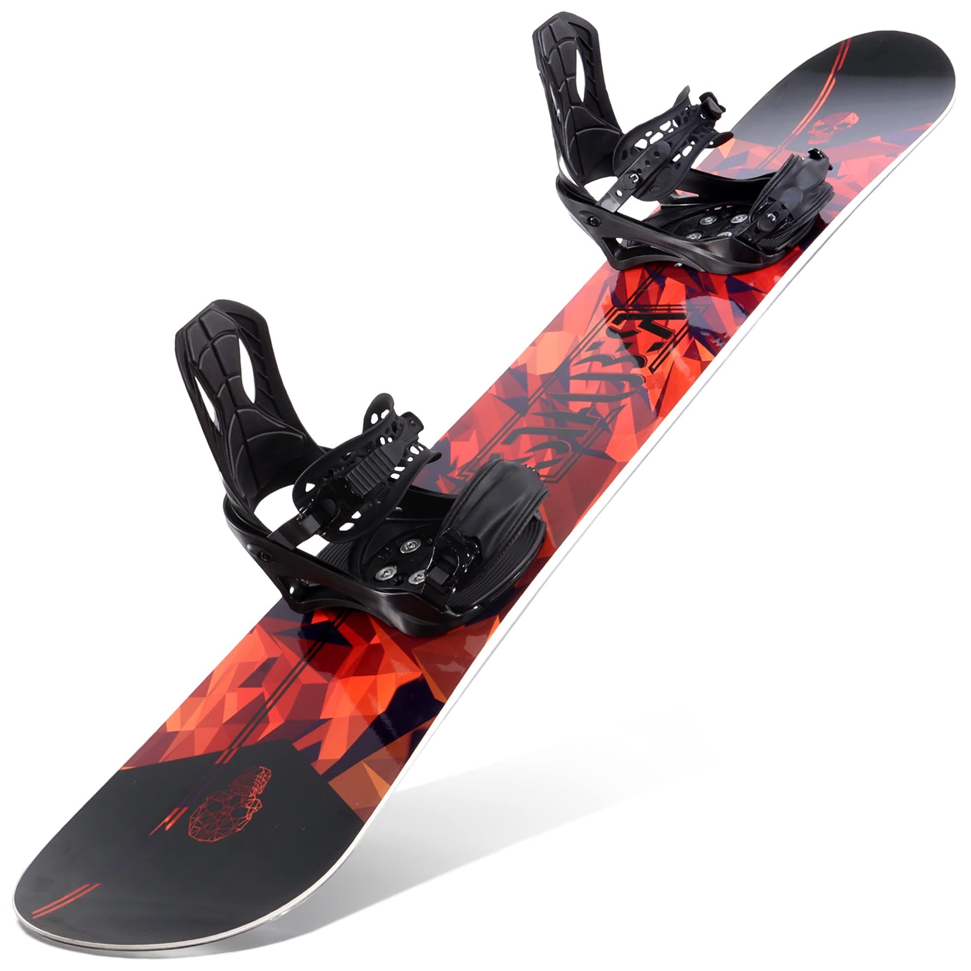 STAUBER Summit Snowboard & Binding Package, Size 143 - Best All Terrain, Twin Directional, Hybrid Profile - Adjustable Bindings - Designed for All Levels
