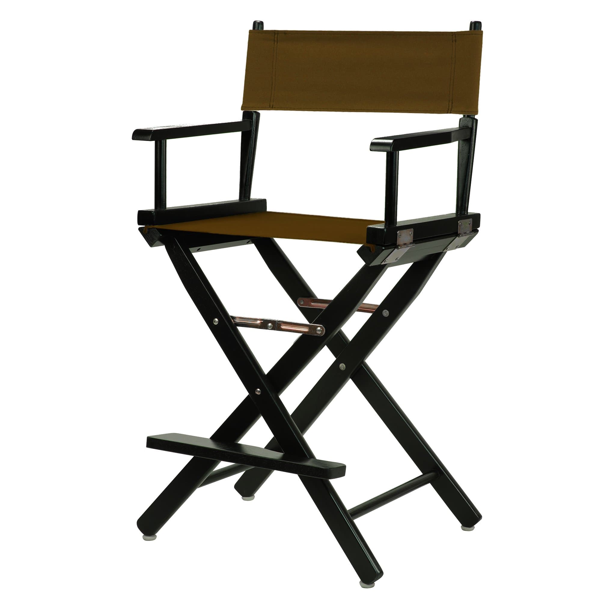 24" Director's Chair Black Frame-Brown Canvas