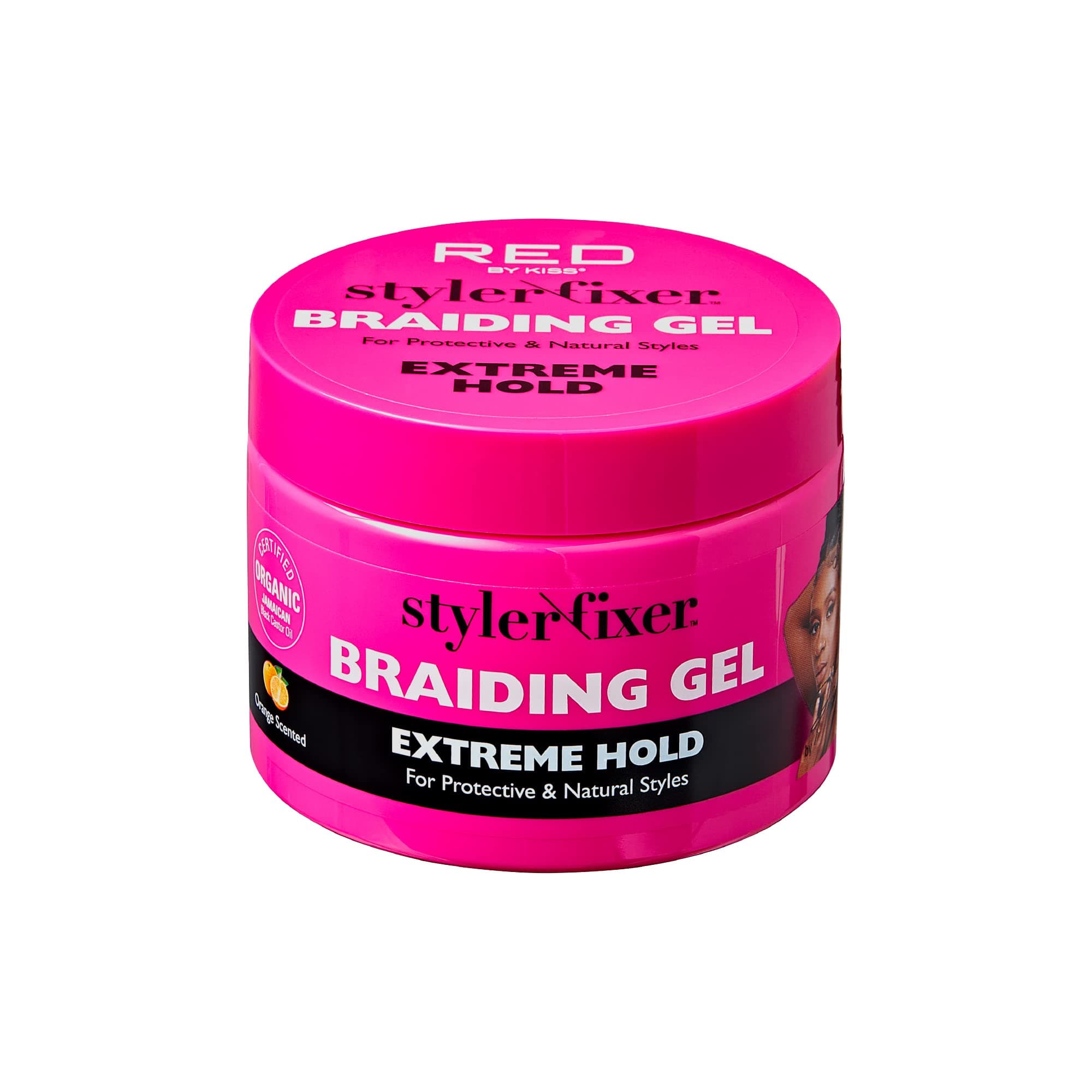 Braiding Gel Extreme Hold Styler Fixer for Box Braids & Cornrows, Hydrating, Conditioning, Long-Lasting Frizz Control, 4C Moisturizing, Nourishing High Shine (6 fl. oz.)