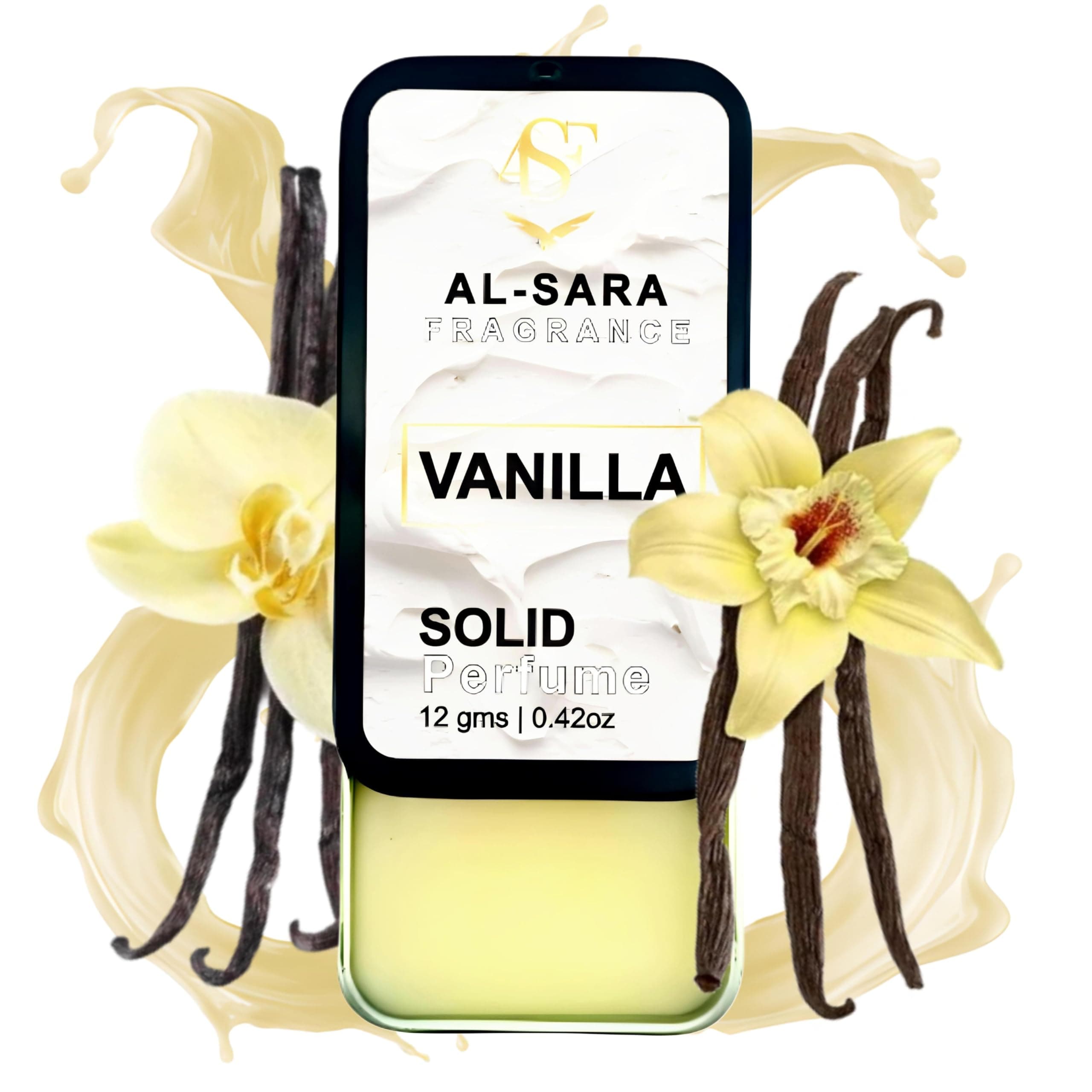 VANILLA Solid Perfume for Men & Women | Alcohol-Free, Non-Greasy, Long-Lasting Natural Fragrance | Portable & Travel-Friendly Cologne (Vanilla)