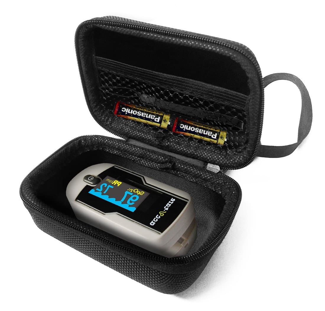 Hard Case Compatible for Acc U Rate Premium Fingertip Pulse Oximeter Blood Oxygen Saturation Monitor