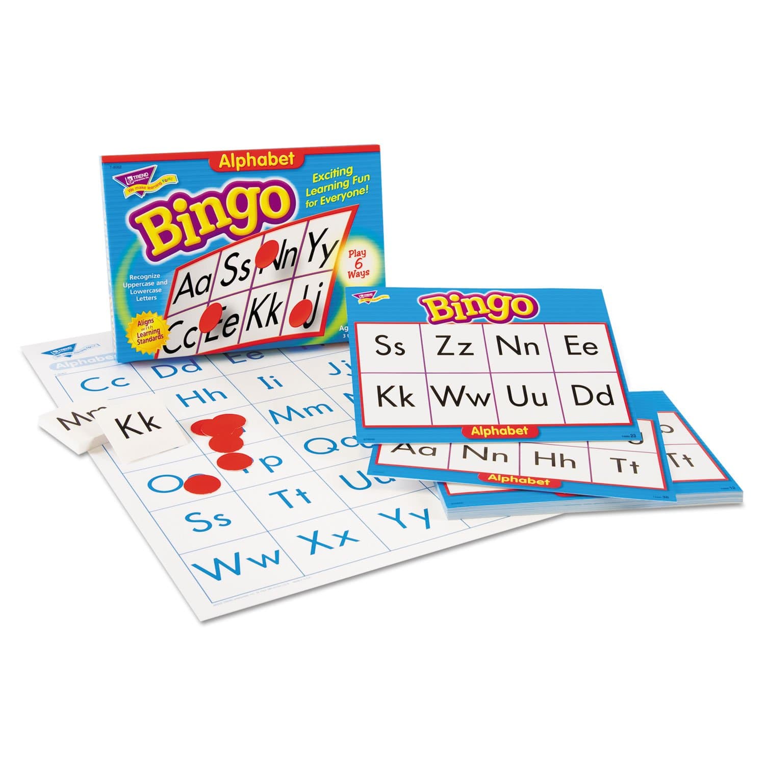Creativity Inspired Trend T6062 Young Learner Bingo Game, Alphabet