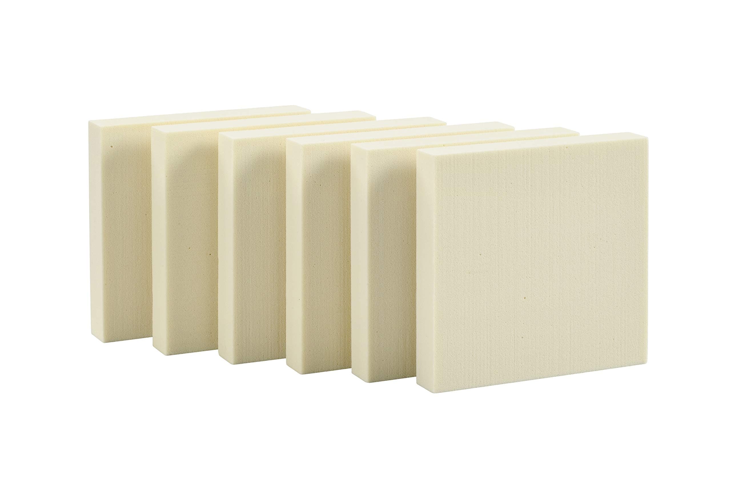 Sculpture Block ,White,15 x 15 x 2.5cm-Pack of 6