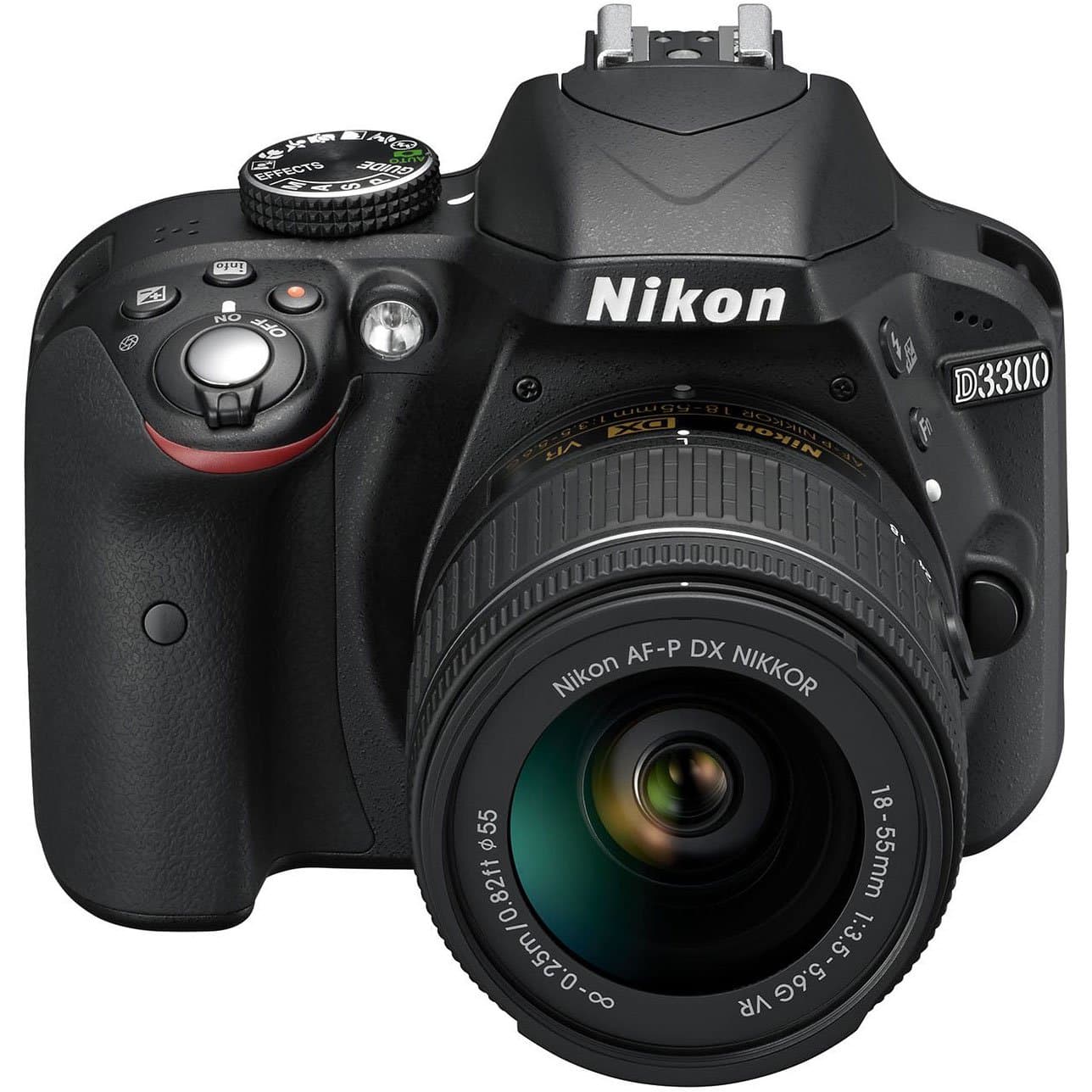Nikon D3300 Digital SLR Camera (24.2 MP, AF-P 18-55VR Lens Kit, 3 inch LCD Screen) - Black