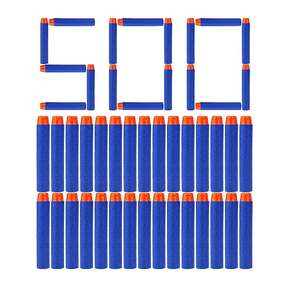 500 Pcs Refill Bullet Darts for Nerf N-Strike Elite Series Blasters Kid Toy Gun