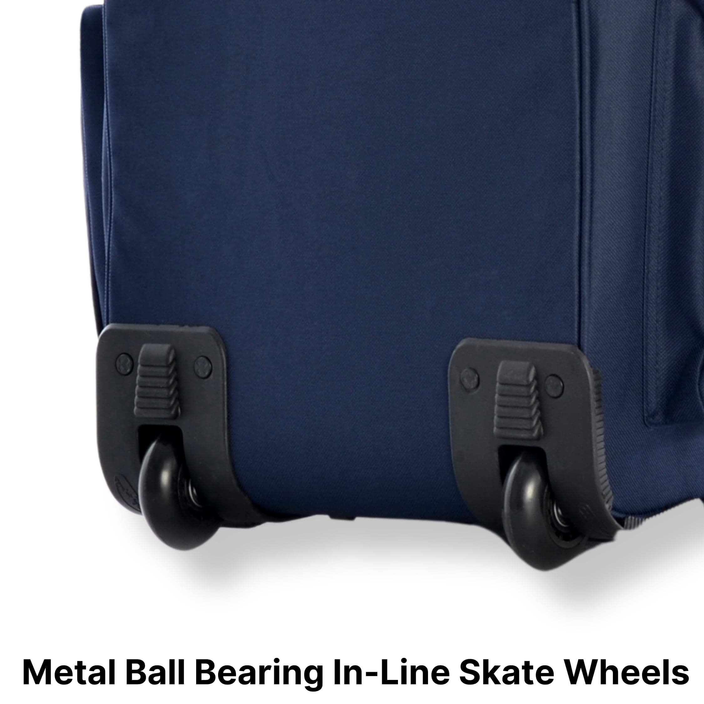 Olympia U.S.A. 8 Pockets Wheeled Rolling Duffel Bag Water Resistant Luggage Lightweight Travel Suitcase with Retractable Handle, Navy, 22 Inch, 8 Pocket Rolling Duffel Bag