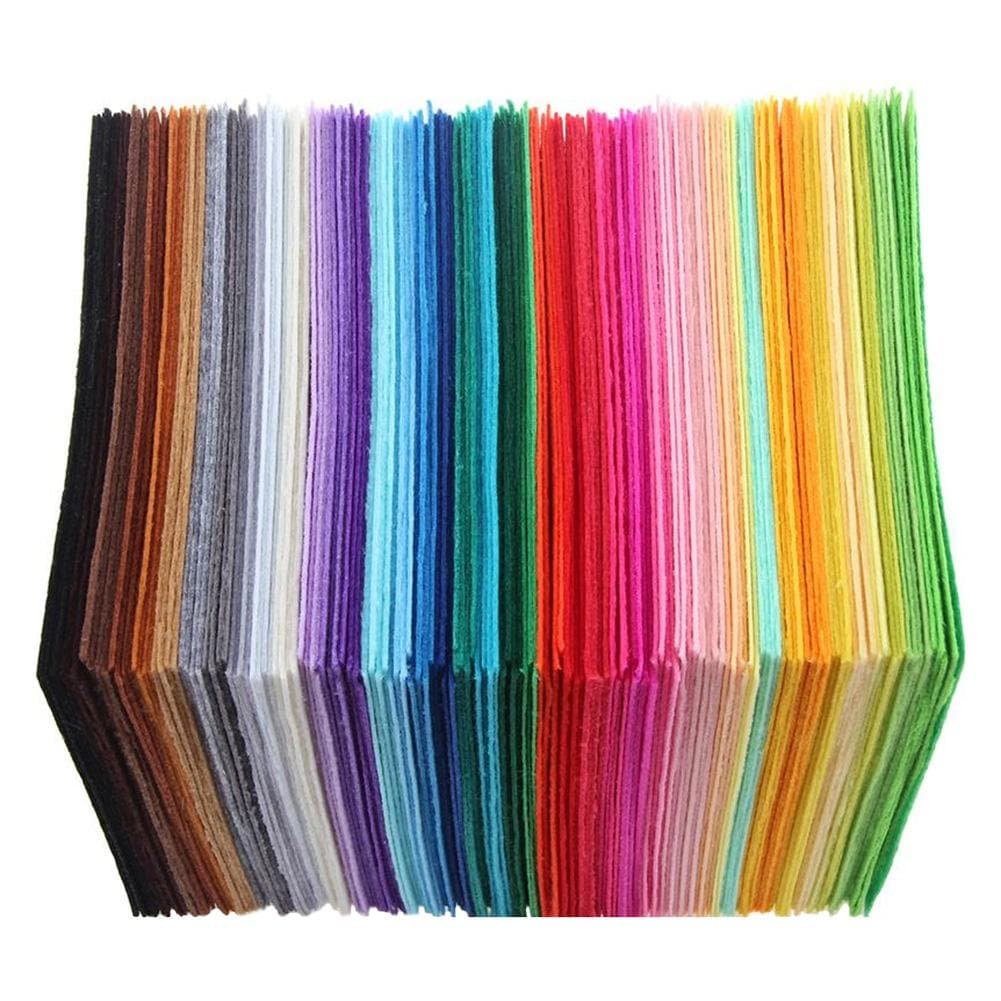 40Pcs Multi-Color Handmade Non-Woven Fabric Felt Polyester Cloth Diy Sewing