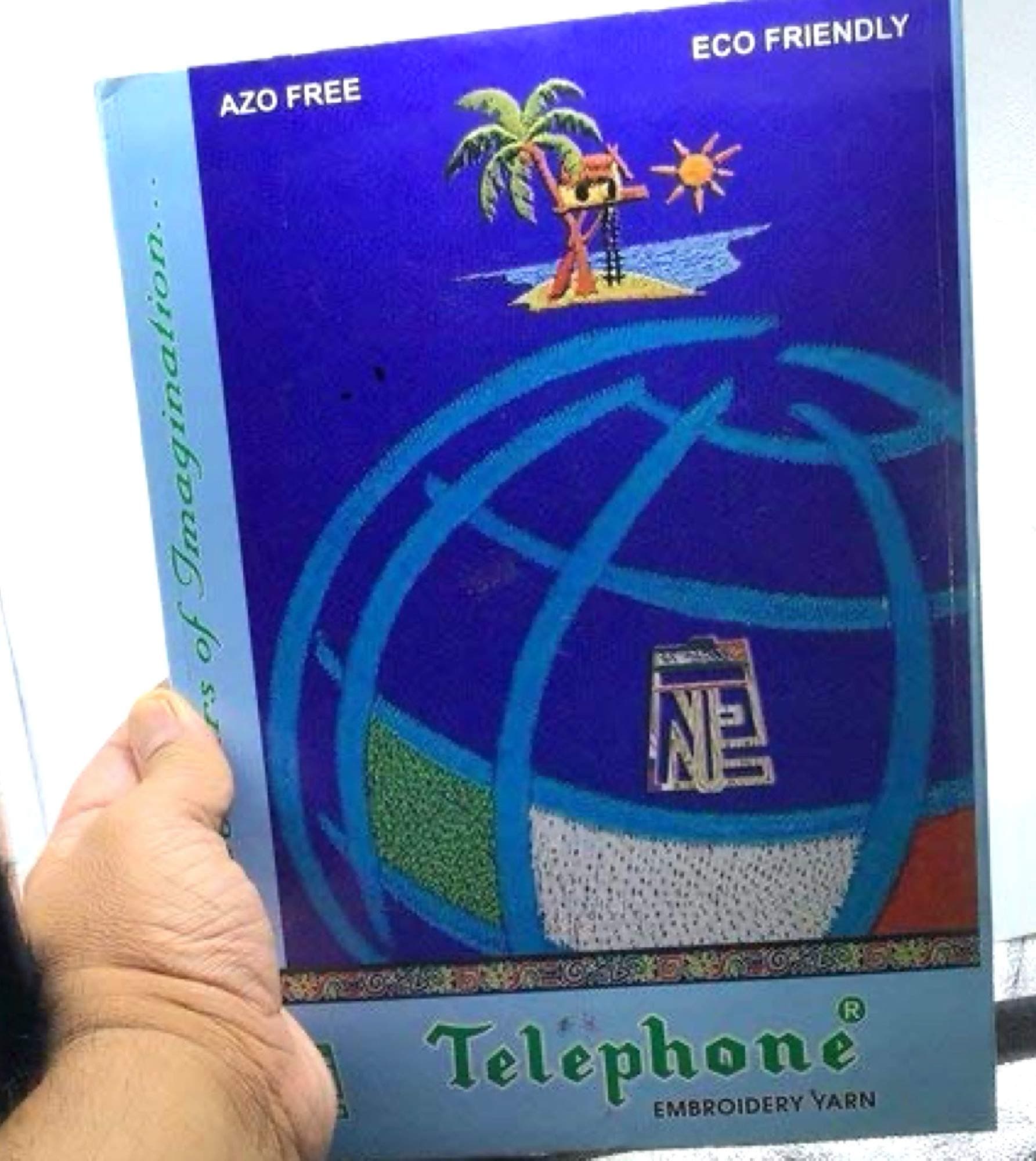 OMX Neelam Thread Shade Card, 1 PC, Also Known as Telephone Thread Shade Card | Neelam Thread Card| Telephone Thread Card