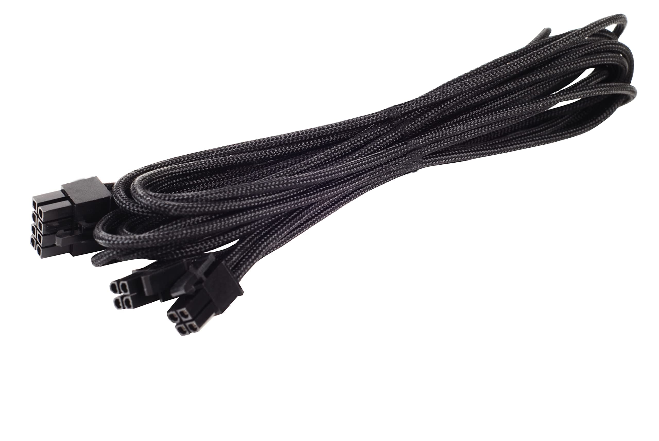SilverStone Black Sleeved PSU Cable for One EPS/ATX 12V 8-Pin Adapter 550mm long PP06B-EPS55