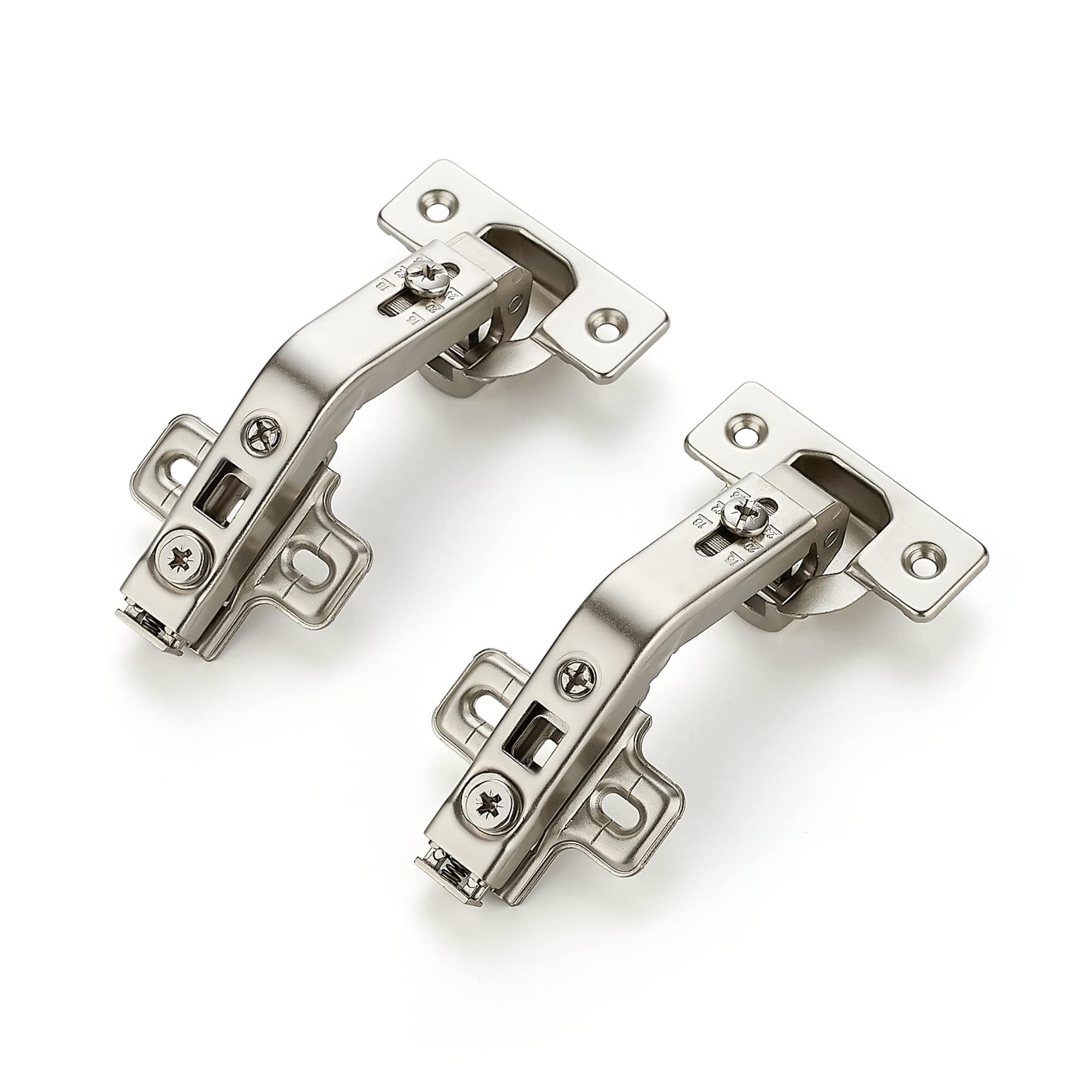 1 Pair 2 Pack Kitchen Cabinet Hinges, 135 Degree Kitchen Door Hinges Compatible with Lazy Susan Corner Cupboard,Full Overlay Face Frame Concealed Corner Cabinet Hardware