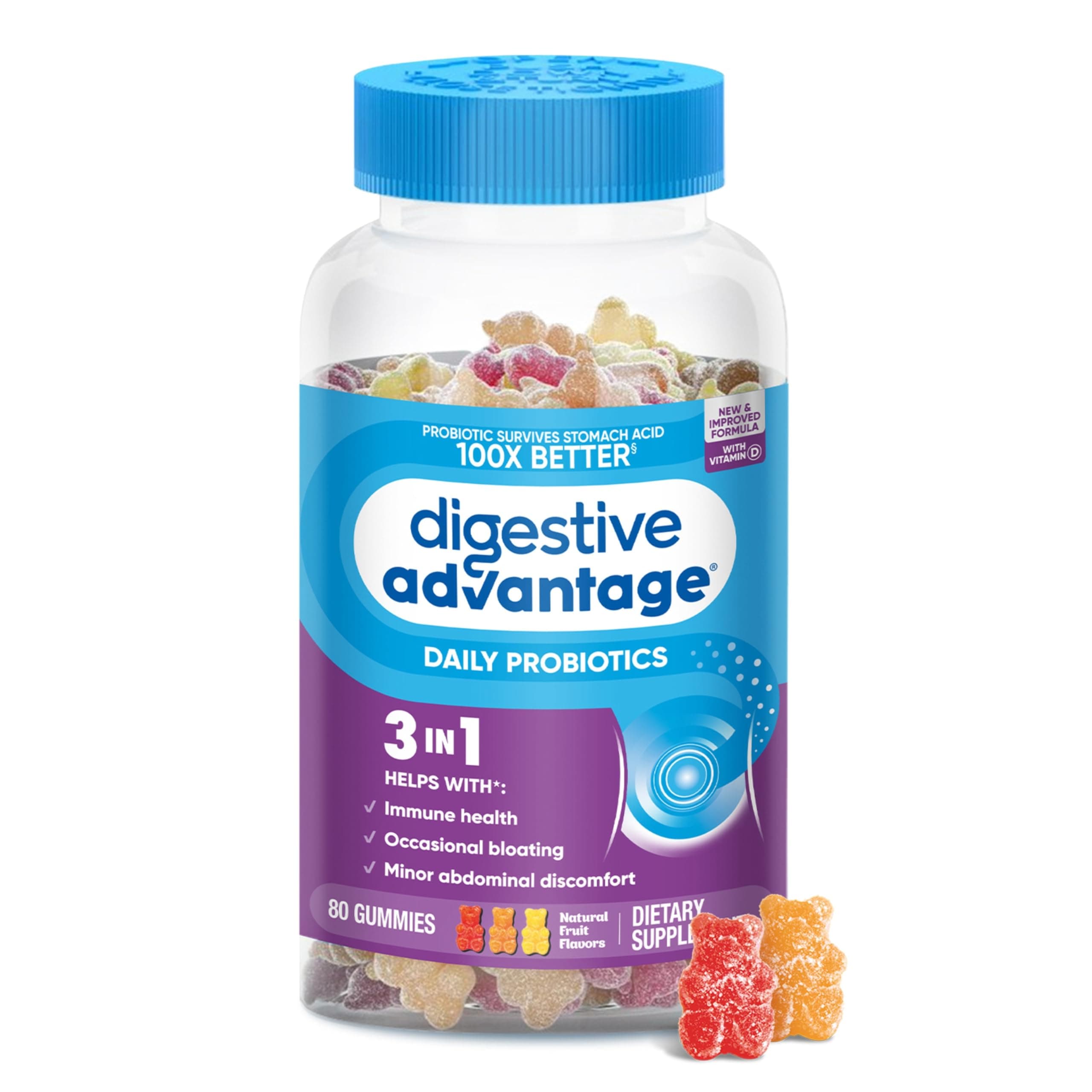 Daily Probiotic Gummies (80 Count), 100x