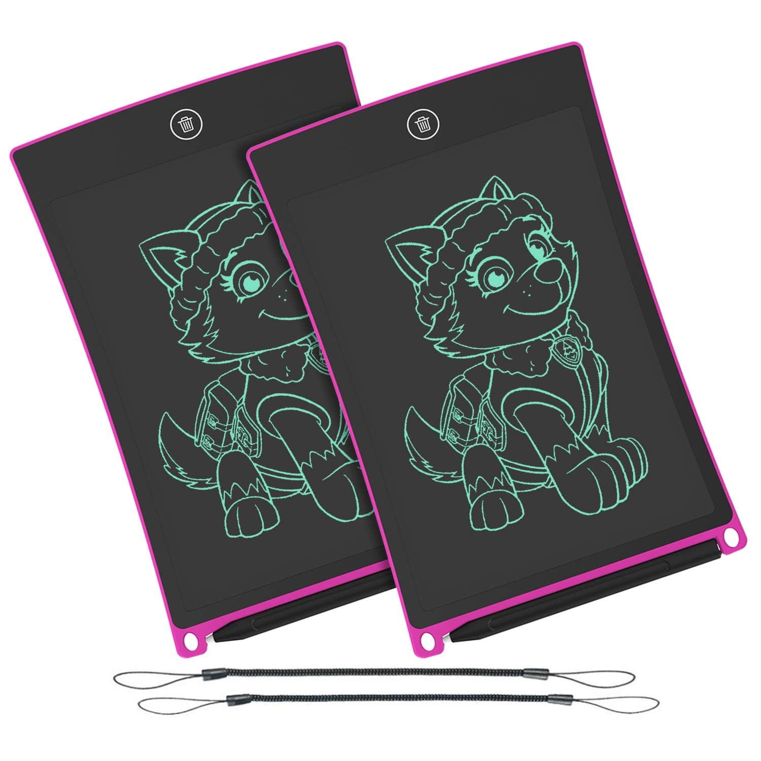 WOBEECO LCD Writing Tablet, 8.5 Inch Electronic Writing &Drawing Board Doodle Board with Lanyard for Kids and Adults at Home School and Office