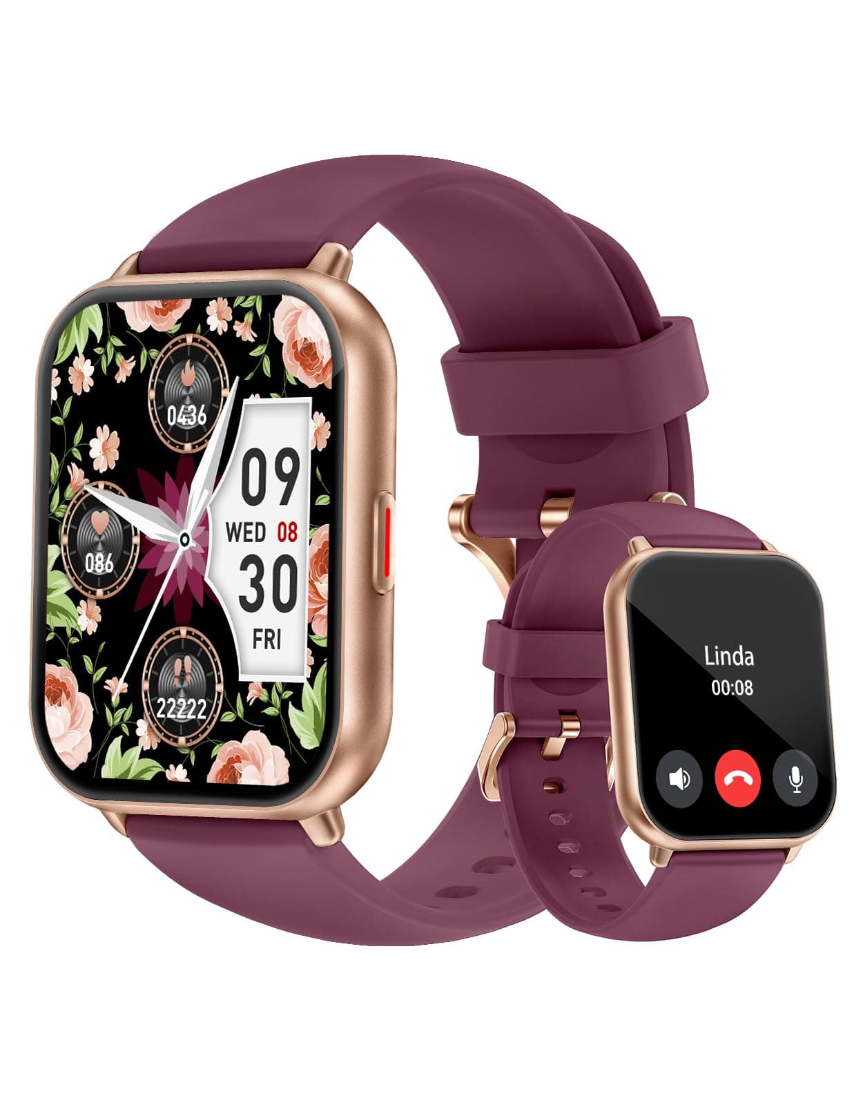 Cloudpoem Smart Watch Answer/Make Calls,1.85" Touch Screen Smart Watches for Women Men with Heart Rate SpO2 Sleep Monitor Fitness Watch Step counter 100+ Sport Modes Notification for Android iOS