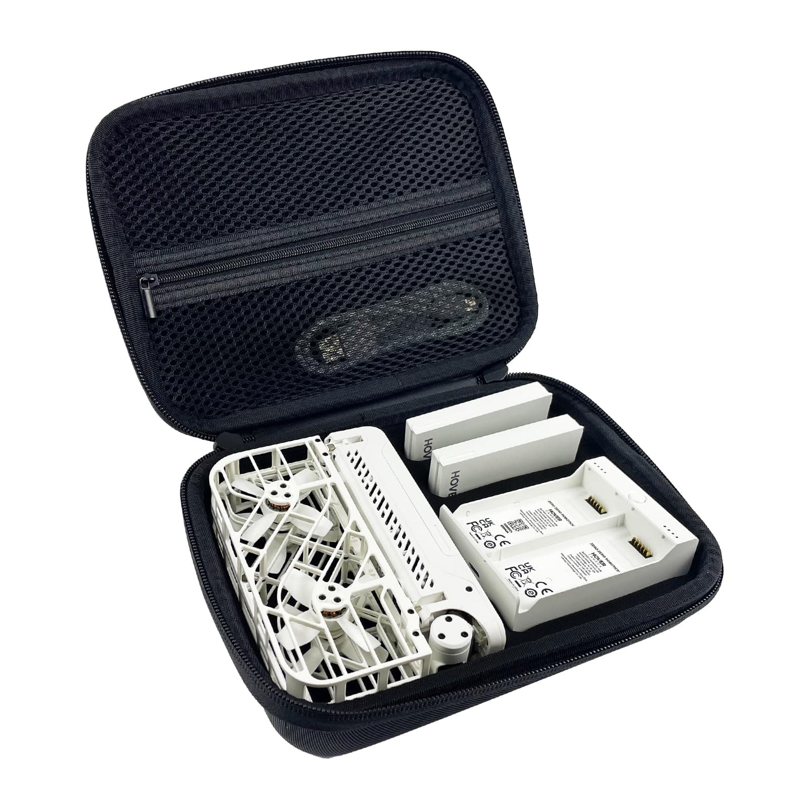 Black Camera Cases for Hoverair X1 Drone - Store Drone, Charger, and 2 Batteries - X1 Drone Bag for Hover X1 Camera Drone with Smart Hoverair X1 Case and Carrying Strap Fits Hover Air X1 Drone