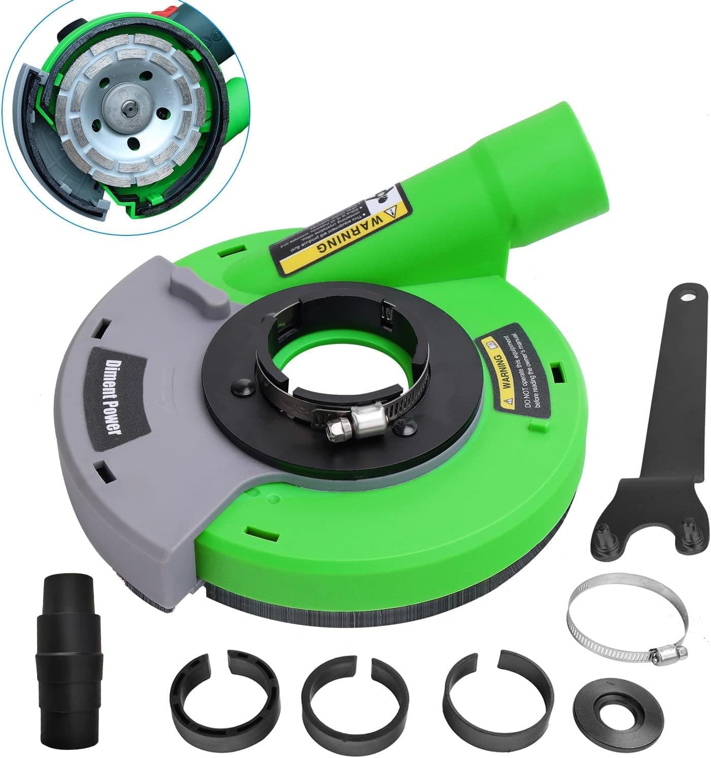 Diment Power Surface Grinding Dust Shroud for Angle Grinder 115mm / 125mm (4 inch / 5 inch)