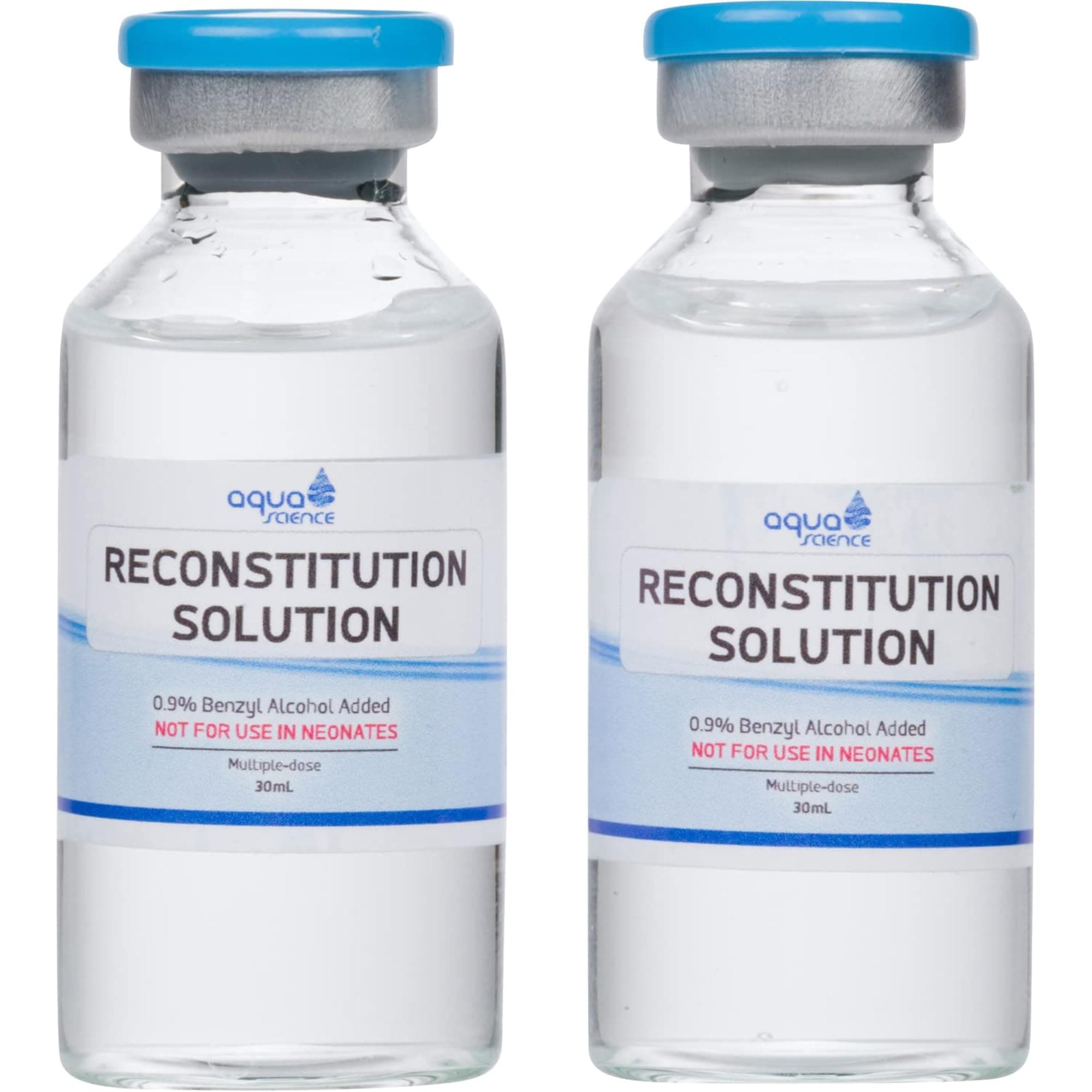 2 Pack Reconstitution Solution - 30ml - Ultra Clean Solution in Premium Glass Bottles | Made in the USA