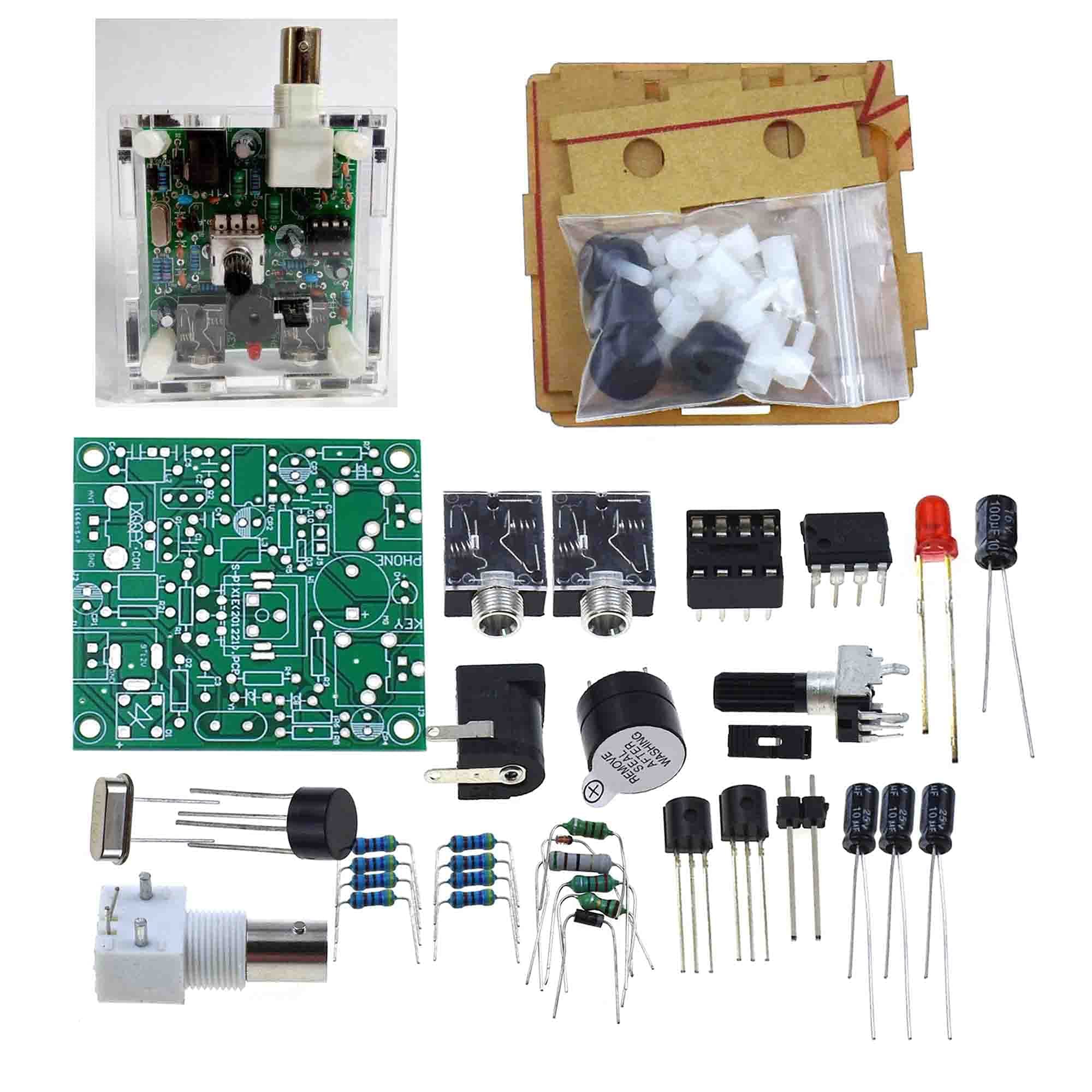 Pixie HAM 40m Super CW QRP 7.023 MHz DIY Kits with Shell