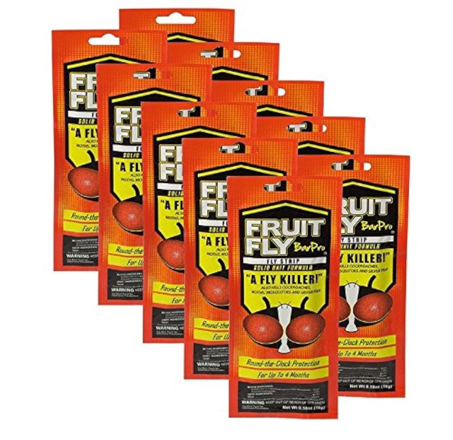 Fruit Fly BarPro – 4 Month Protection Against Flies, Cockroaches, Mosquitos & Other Pests – Portable for Indoor & Outdoor Use