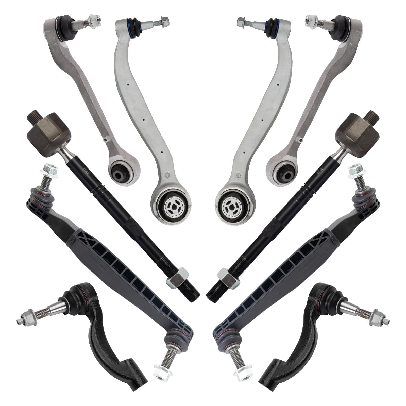 TRQ Front Steering & Suspension Kit Compatible with 2016-2019 Chevrolet Camaro