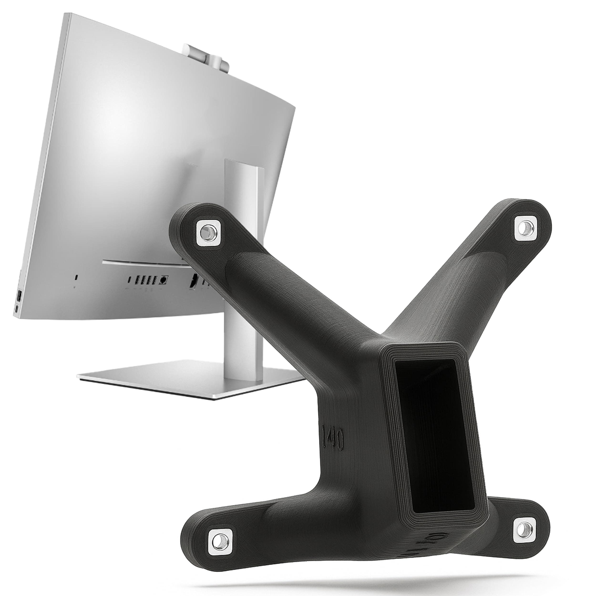 3IDEE VESA Adapter compatible with HP All-in-One PC (EliteOne 840, 870 G9) - VESA mount 75x75 mm - VESA mount for All-in-One PCs without VESA connection