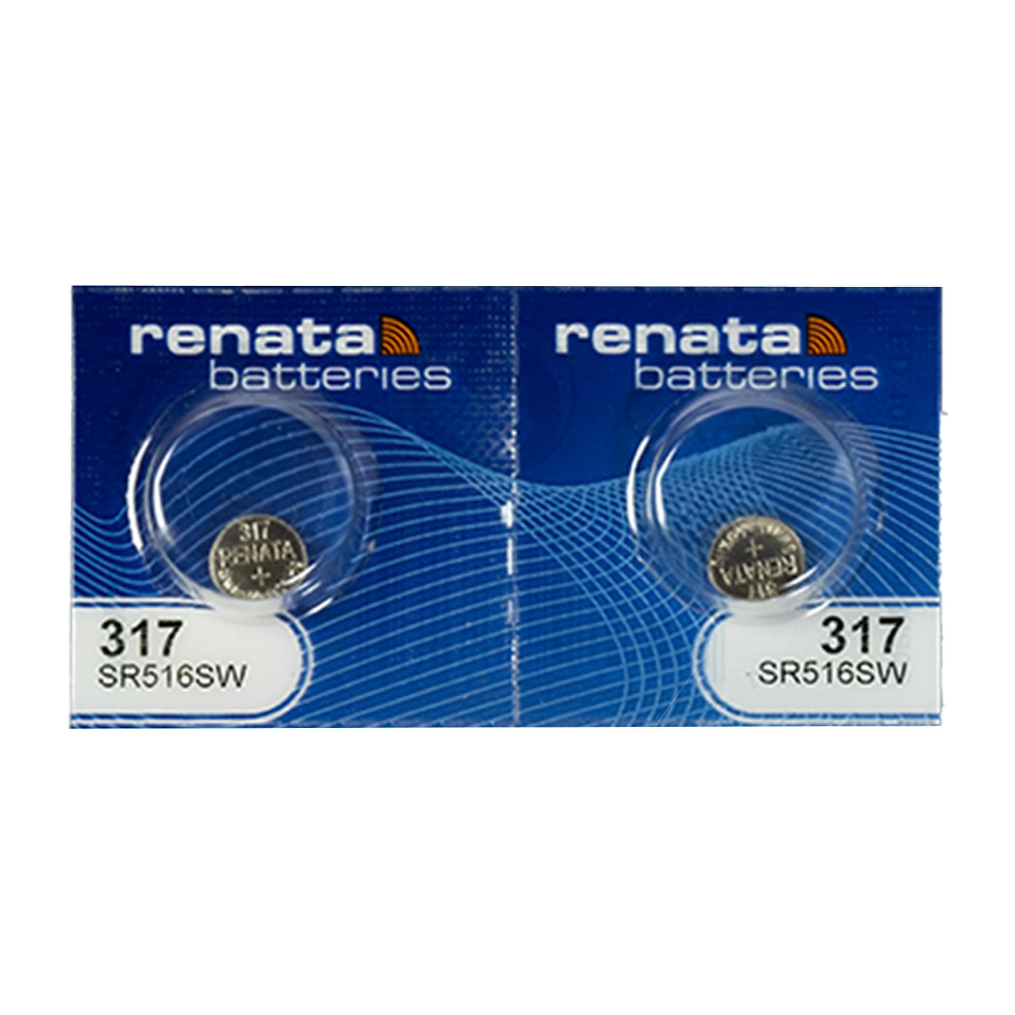 Renata 317 Watch Battery, Twin Pack