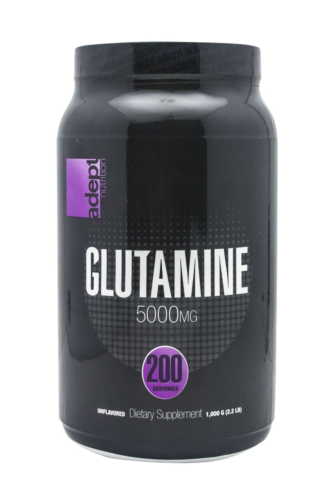 Adept Nutrition Glutamine 5000 mg Supplement, 2.2 Pound
