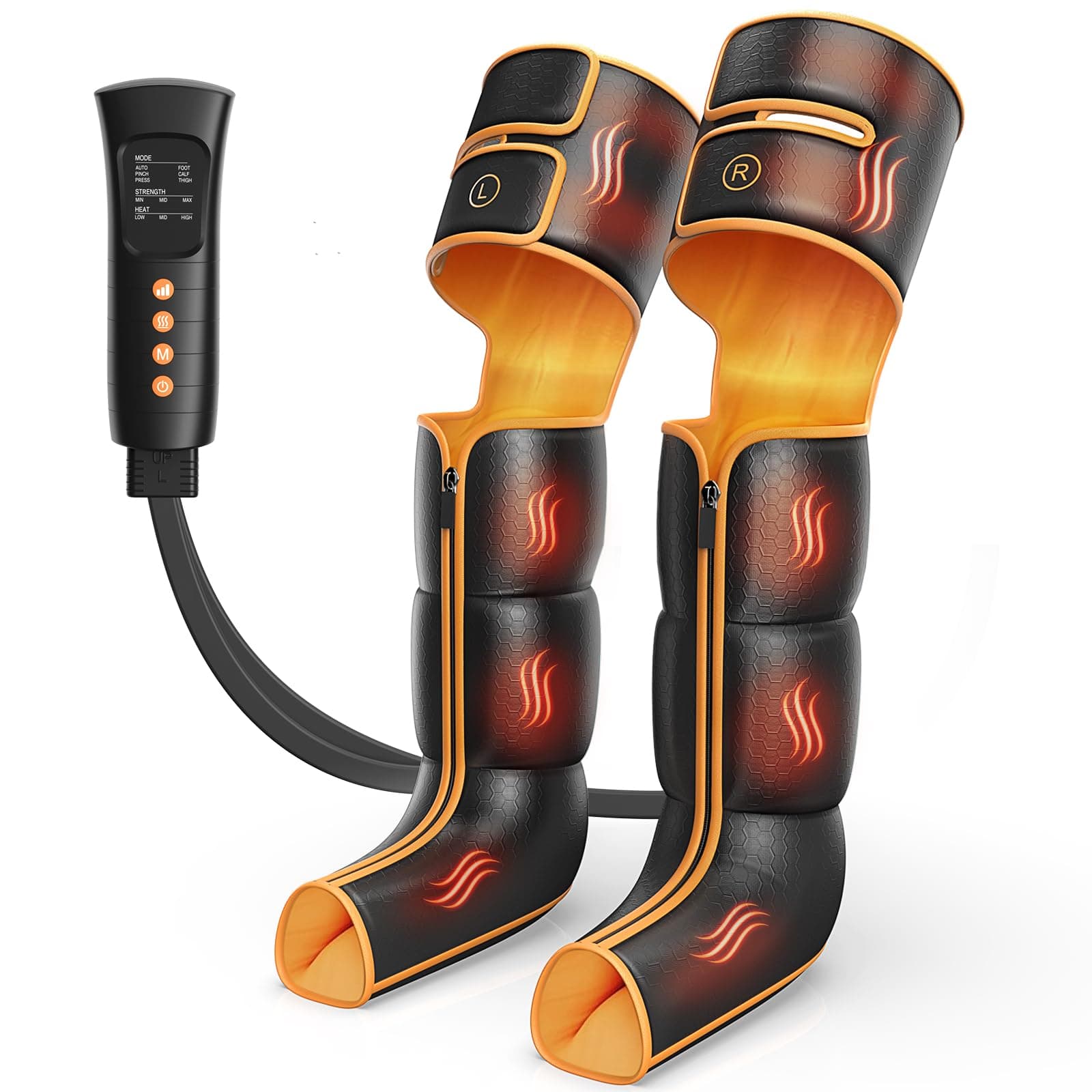 air Compression Leg Massager Black