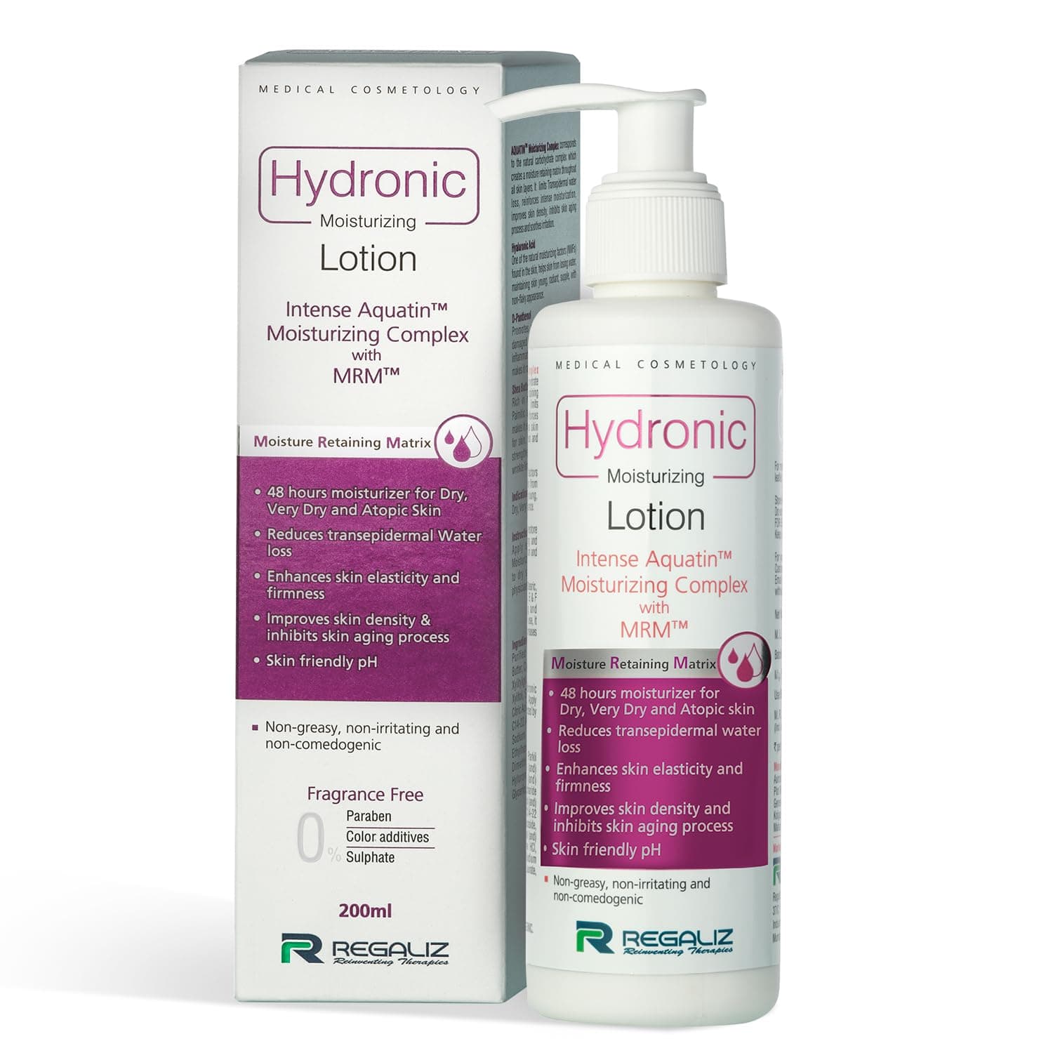 Regaliz Hydronic Moisturizing Lotion 200ml | Hydration for Soft, Smooth Skin