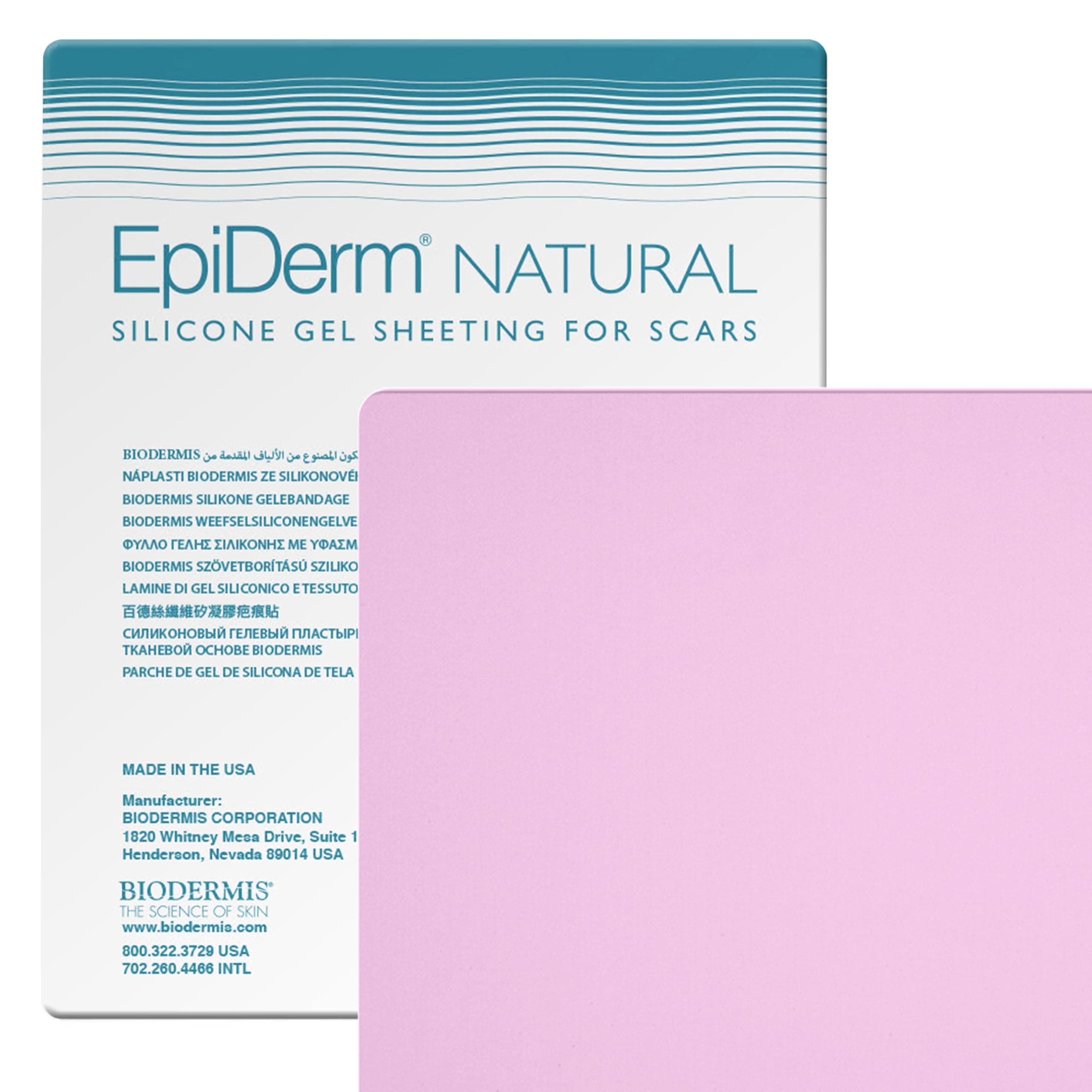 EpiDerm Large Silicone Scar Sheets – Soft, Reusable Silicone Sheets for Tummy Tuck, C-Section, Burns & Surgical Scars – Customizable, Flexible & Easy to Clean – 11" x 15.75", Clear, 1 Sheet