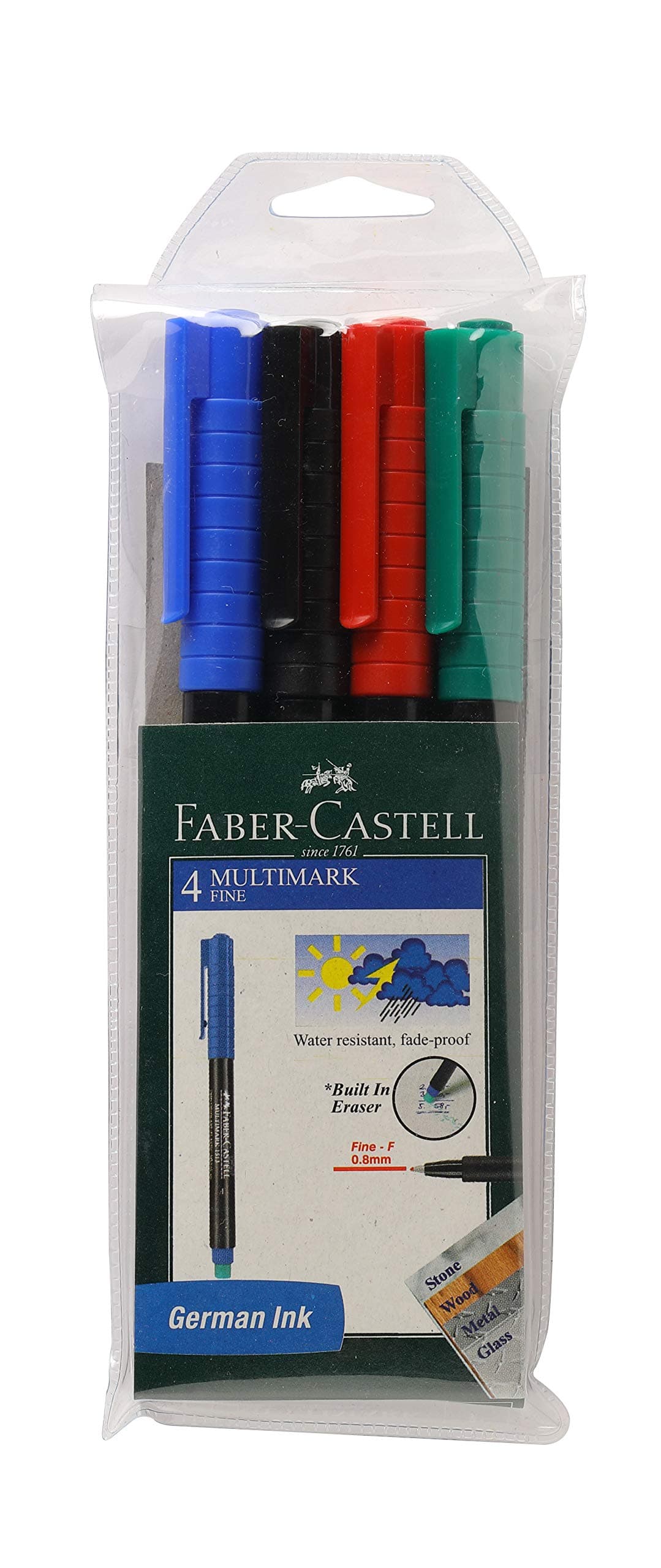 Faber-Castell Multi-Marker - Pack of 4 (Assorted)