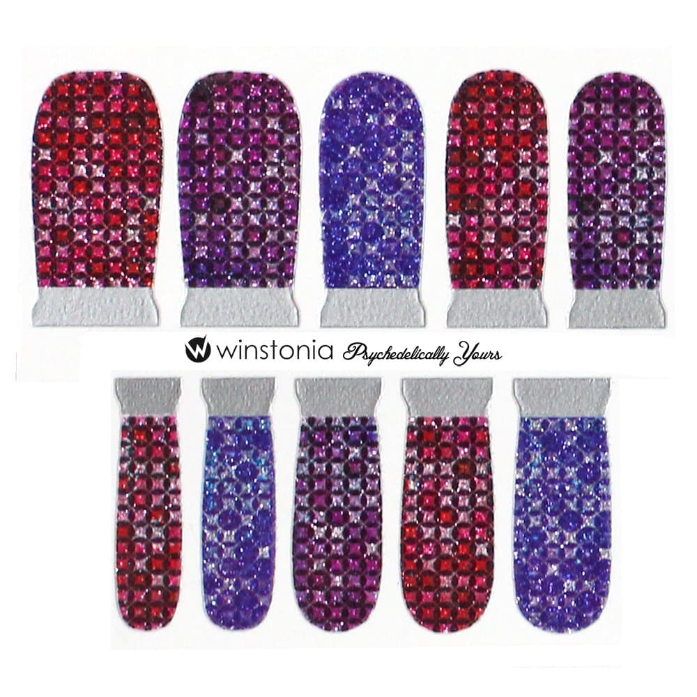 Winstonia Designer Nail Wrap Strips - Psychedelically Yours