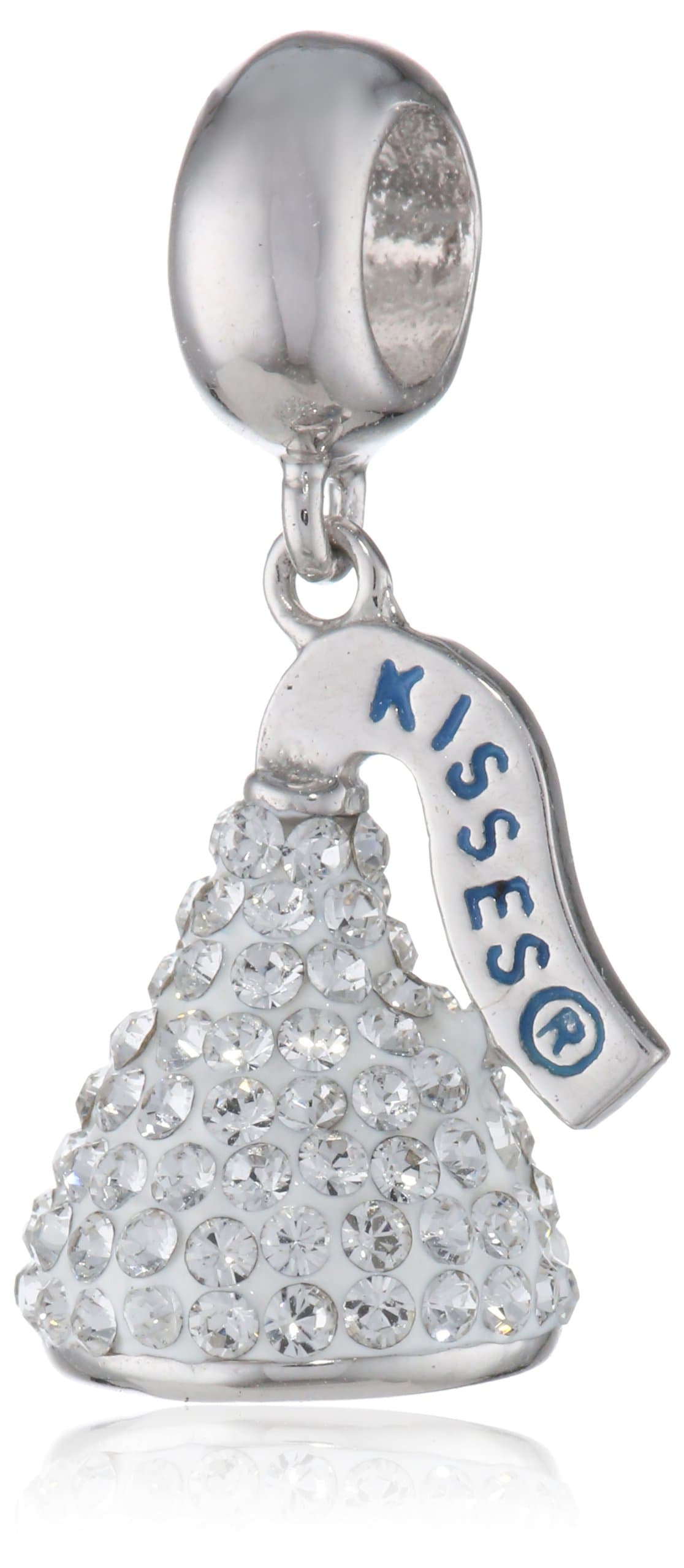 Hershey Jewelry Sterling Silver and White Swarovski Elements 3D Dangle Charm