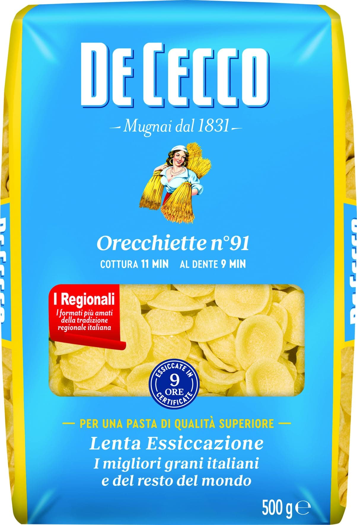 De Cecco pasta orecchiette n91 500g