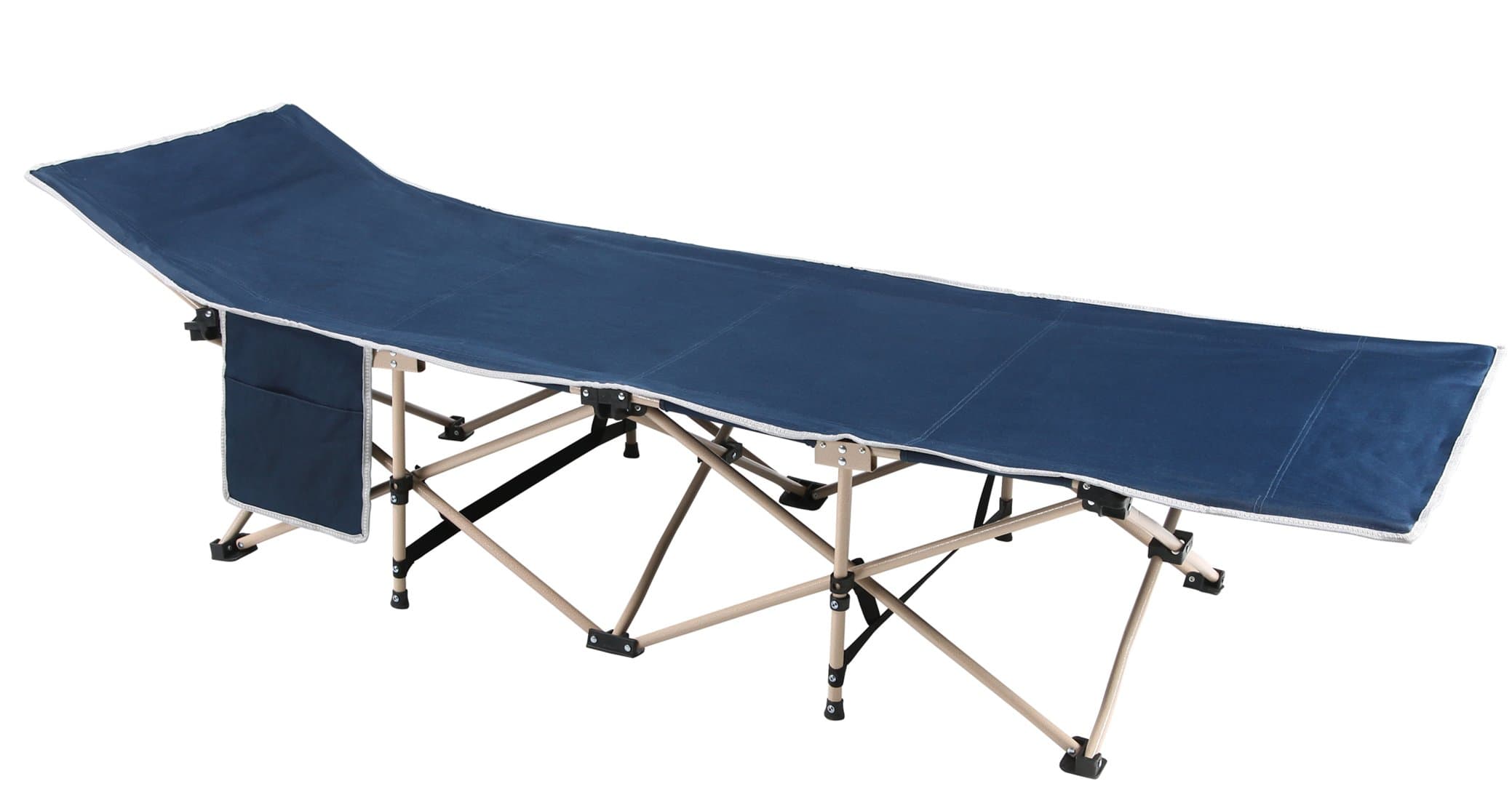 Strong Stable Folding Camping Bed Cot Oversize Chair 800lbs with Carry Bag