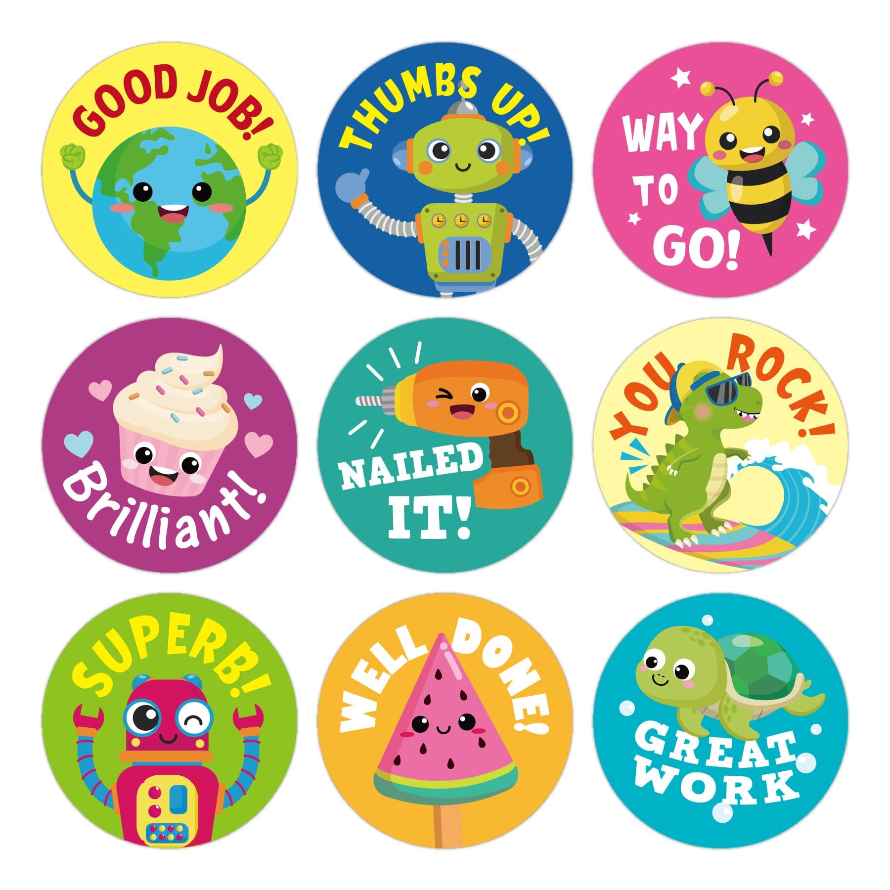 Kids Reward Stickers Science