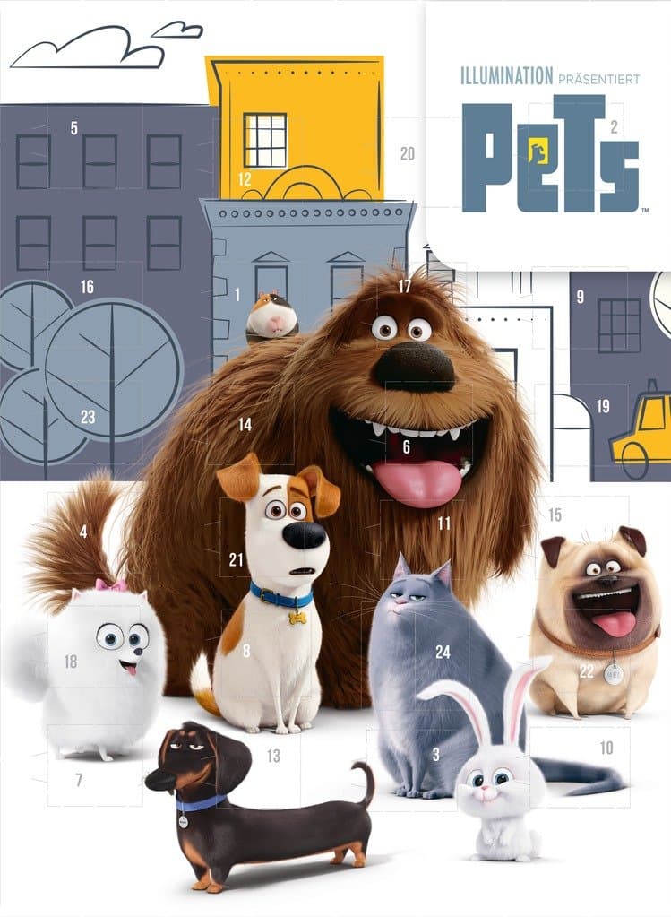 Illumination Pets Advent Calendar 75g Chocolate