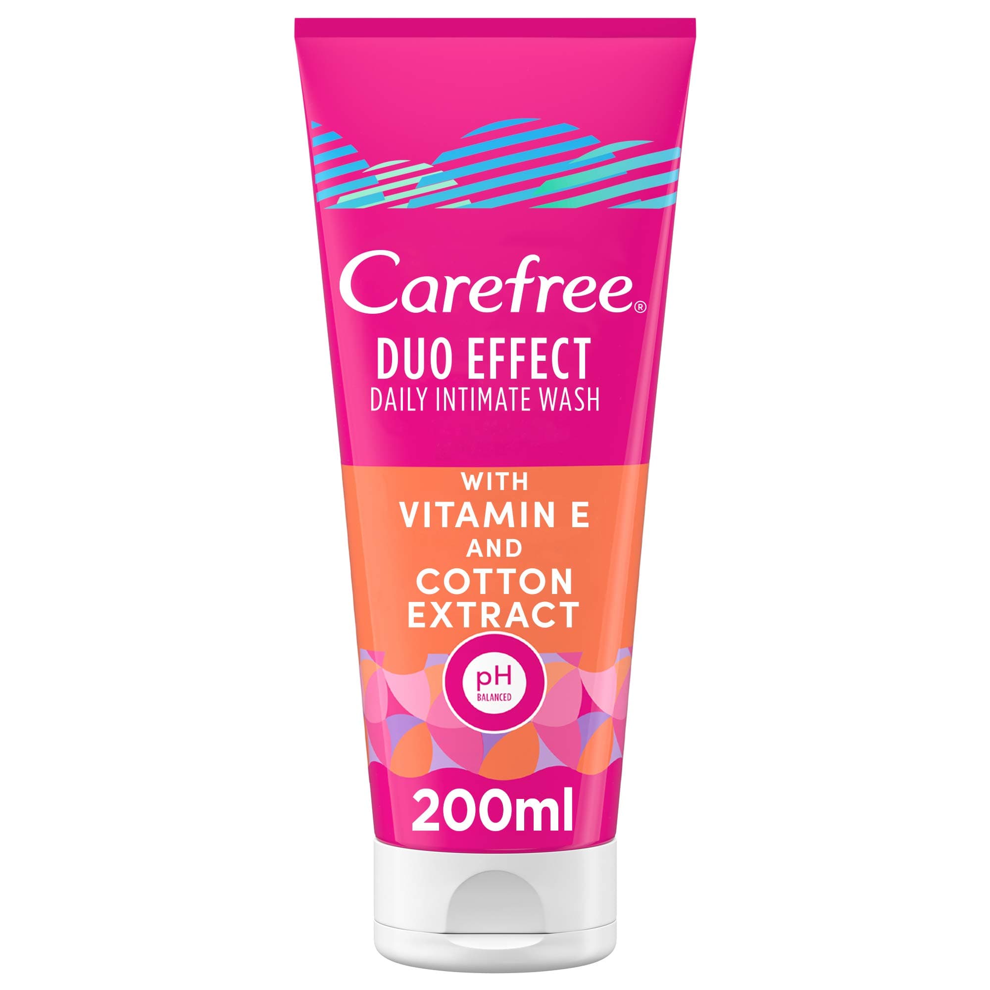 Duo Effect Daily Intimate Wash with Vitamin E and Cotton Extract, 200ml, Feminine Wash for Women