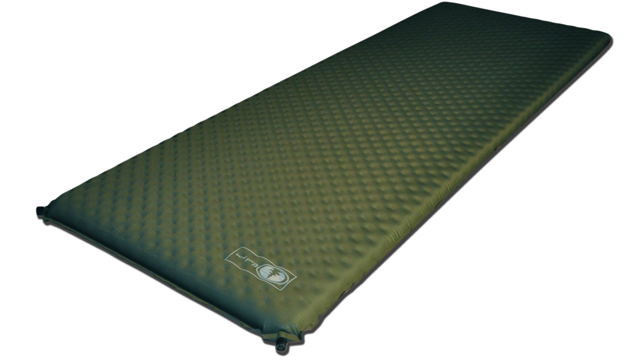 Black Pine Moonwave 3-Inch Self-Inflating Camping Mat, Green