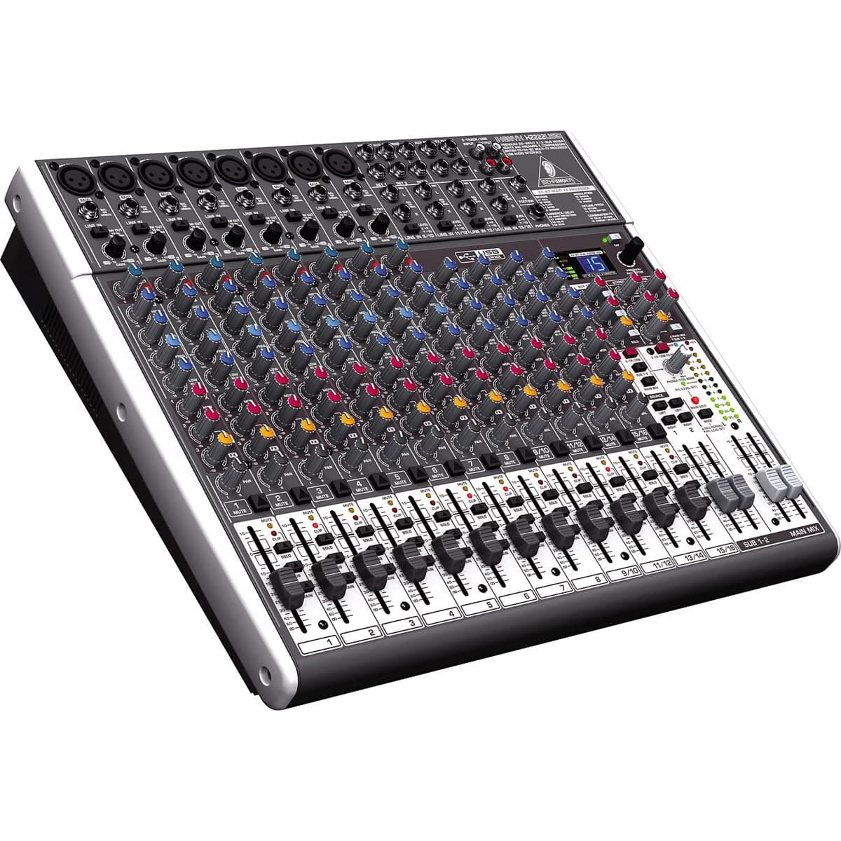 Xenyx X2222USB Premium 22-Input 2/2-Bus Mixer with XENYX Mic Preamps & Compressors