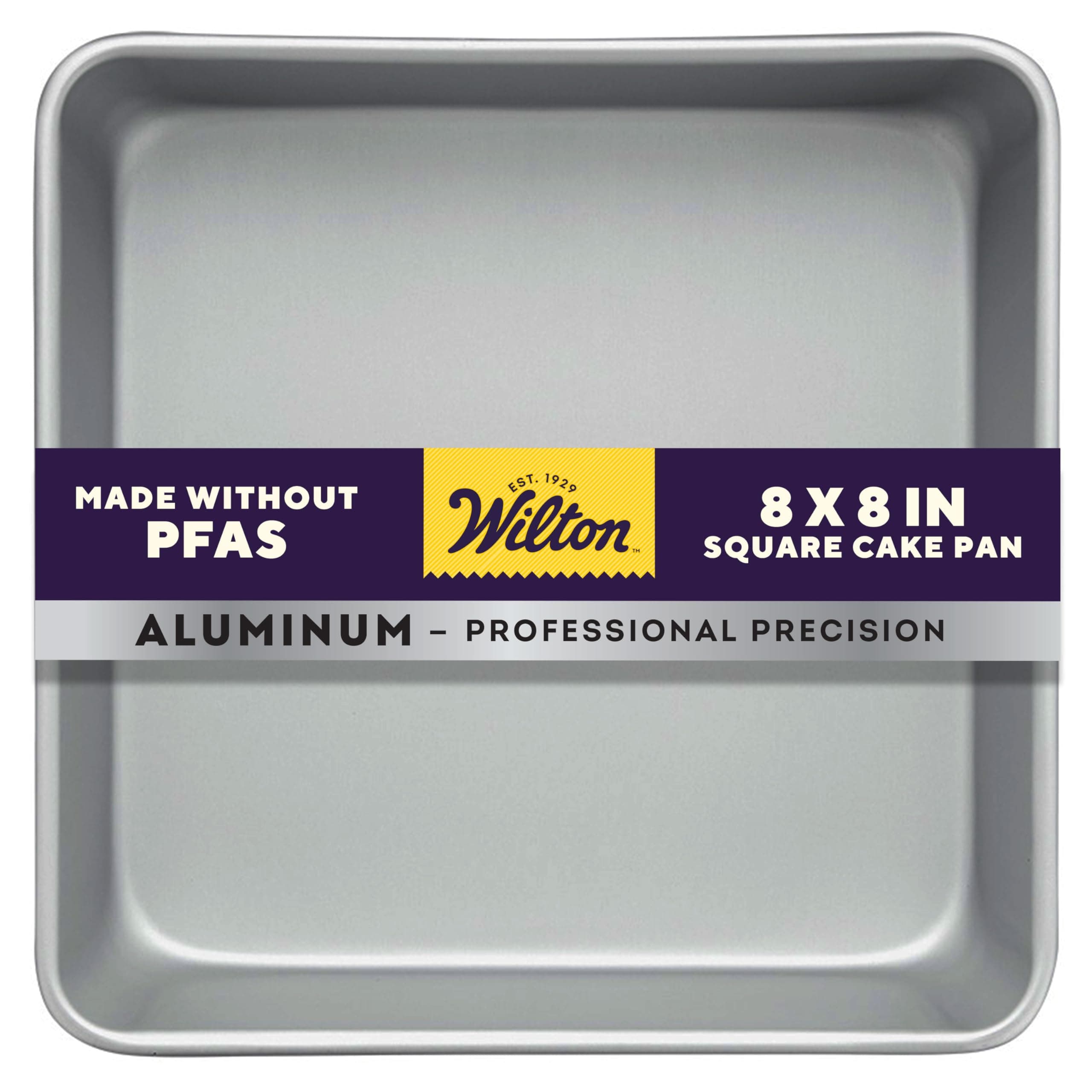 WT-2105-8191 Performance Pan, Silver, 8 Inches, Square, Aluminum