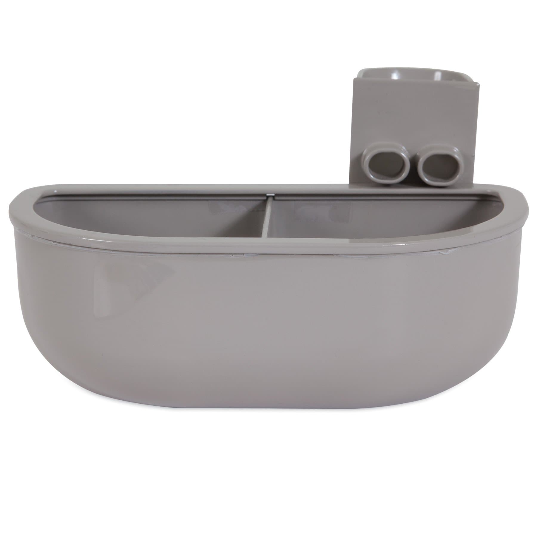 Double Diner Kennel Bowl, Gray, Small