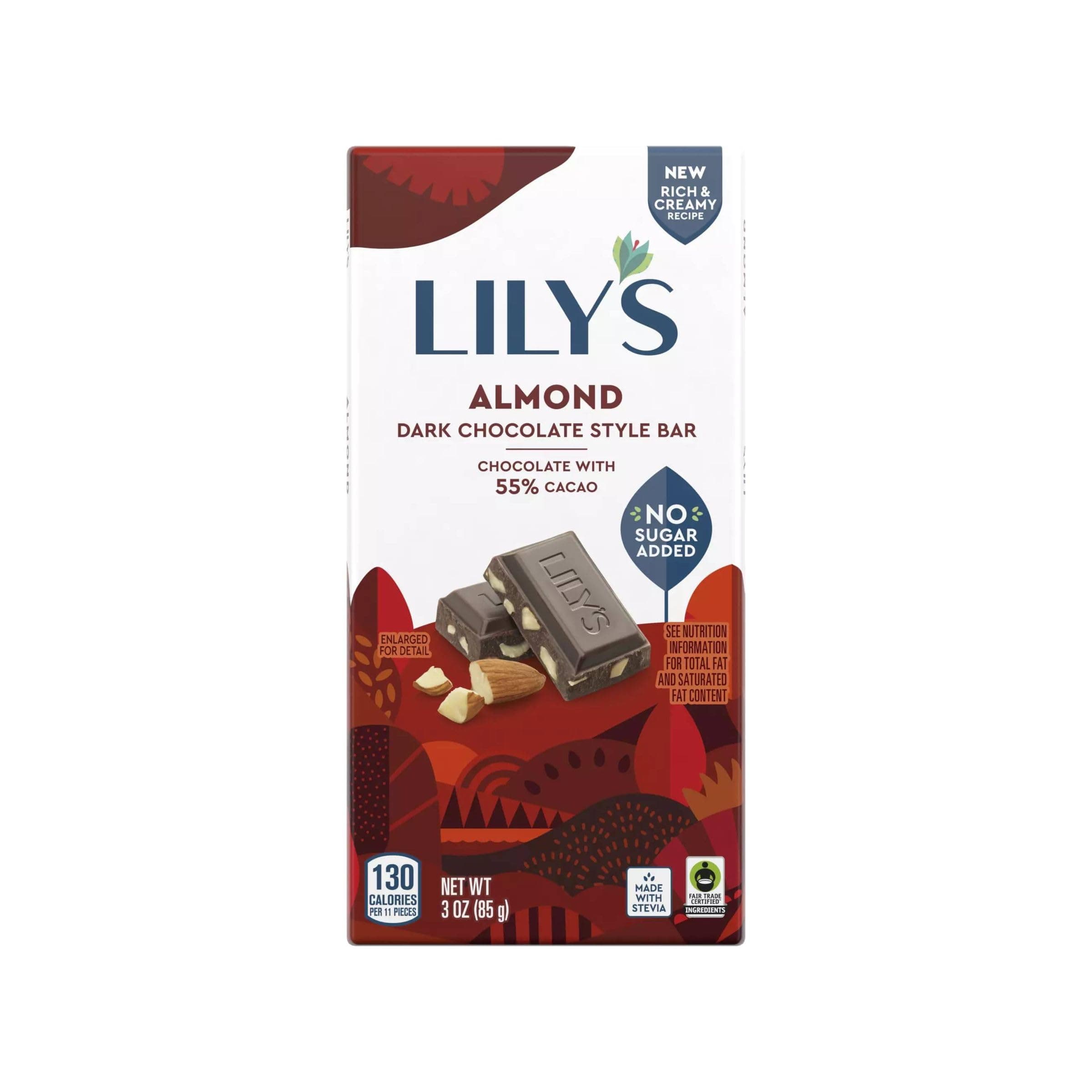 Sweets Dark Chocolate Bar, Almond, 3 oz