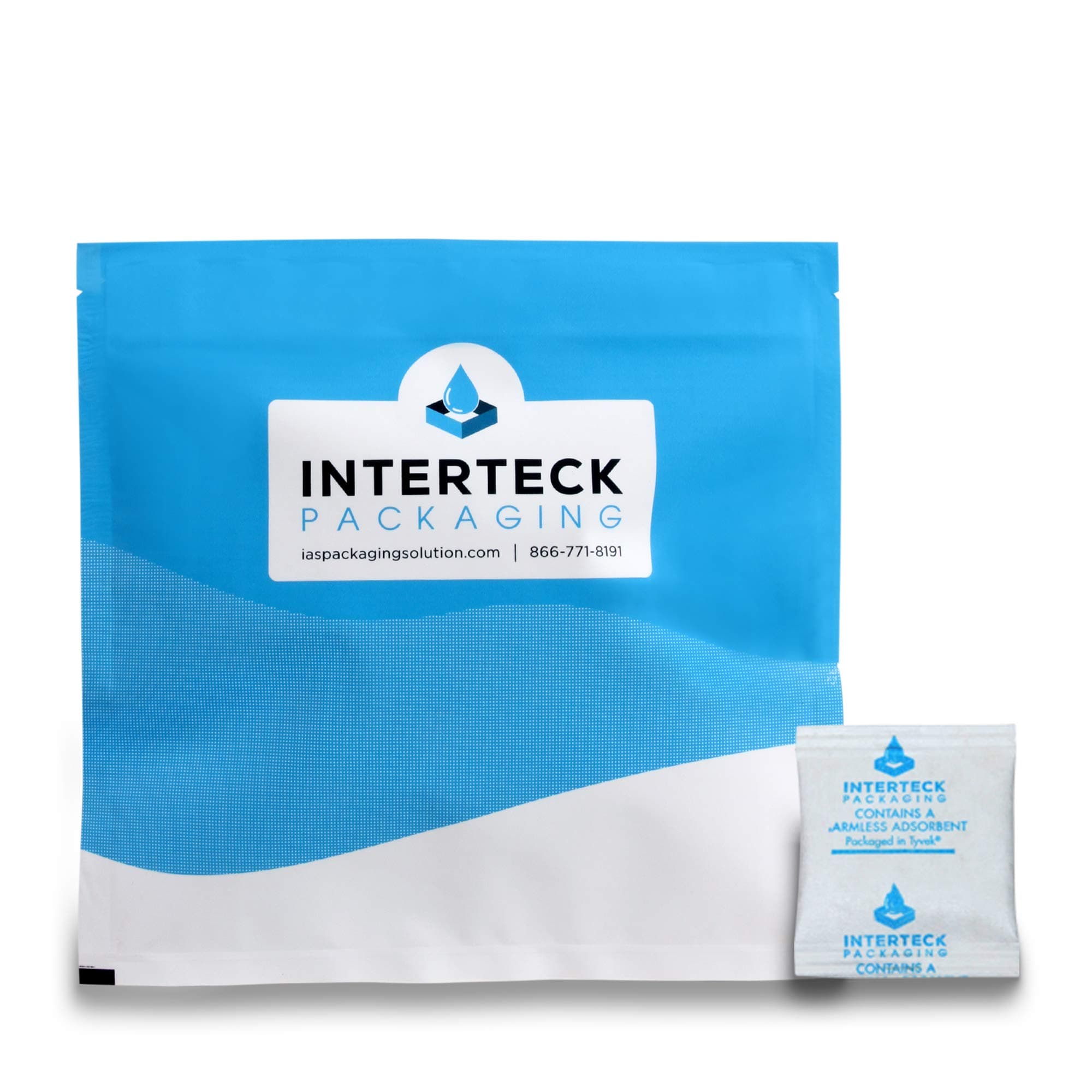 Interteck Packaging 0.5 Gram Silica Gel Packets - Rechargeable Desiccant Packets and Dehumidifiers (Non-Indicating, Tyvek 500 Pack)