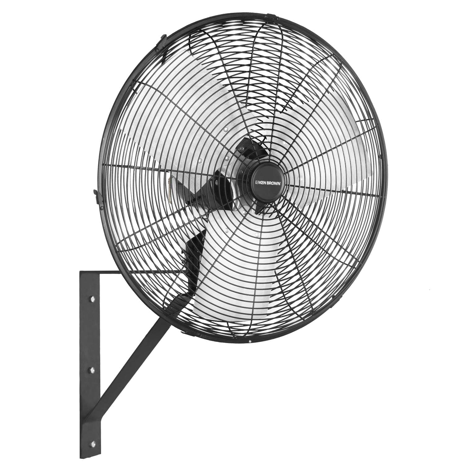 20 Inch Industrial Oscillating Wall Mount Fan 5500CFM,Heavy Duty,High Velocity,3- Speed,Black
